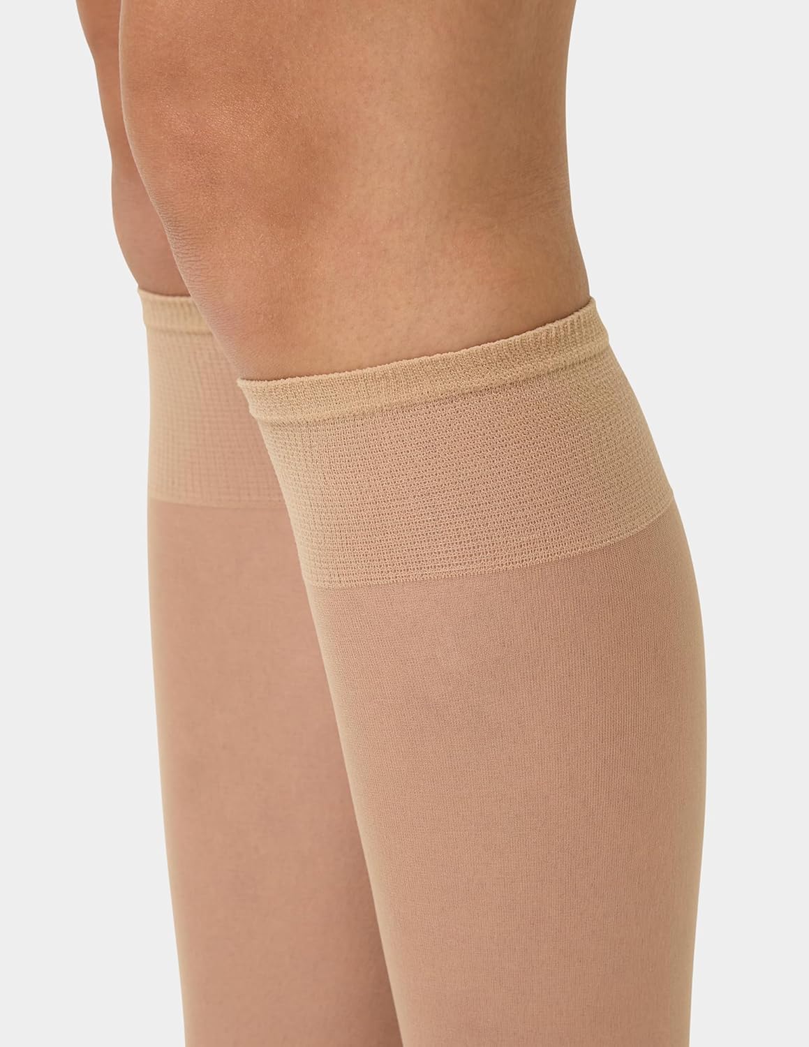 No nonsense Women's Sheer Knee Highs with Comfort Top Nylon Trouser Stockings Value Pack