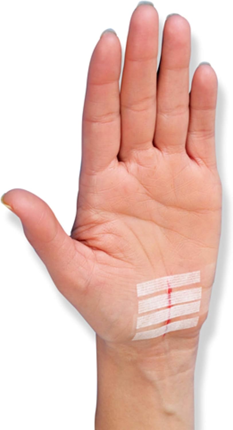 Nexcare Steri-Strip Wound Closure, Breathable Strips Hold Small Wounds Firmly Closed, Great After Sutures or Staples - 30 Wound Closures