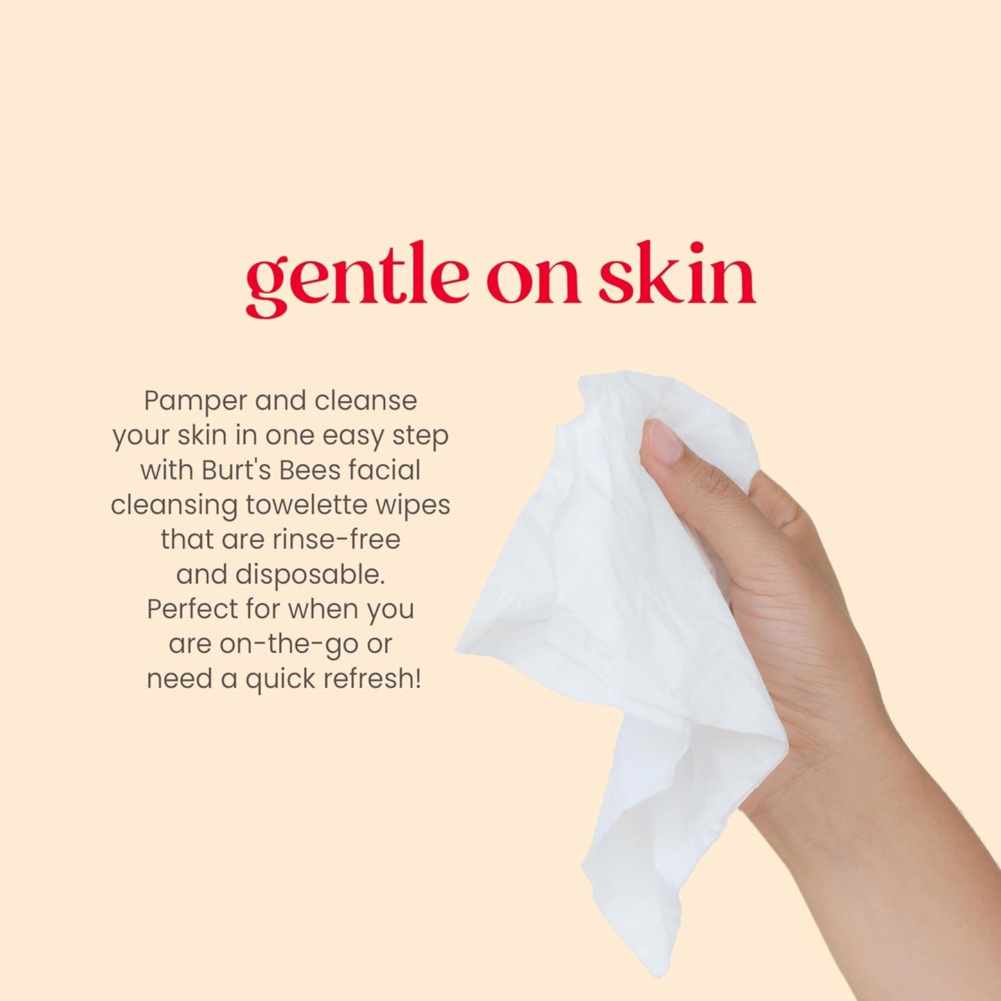 Burt’s Bees Soothing, Fragrance Free Facial Towelettes for Sensitive Skin, Aloe Vera, 100% Plant Based Cloths; 99% Natural Origin; Removes Makeup, Dirt and Oil; No Rinsing (Pack May Vary)