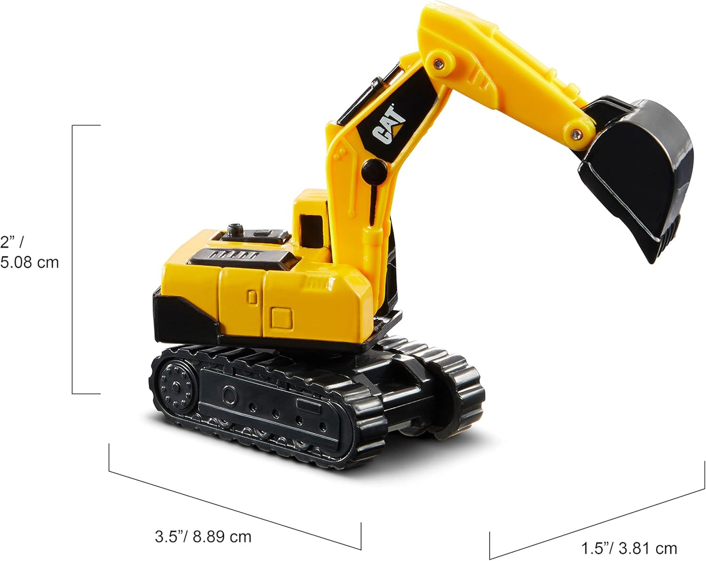 CAT Construction Toys CAT Construction Die Cast Metal 3 Pack Vehicles - Steam Roller/Excavator/Wheel Loader for Ages 3+