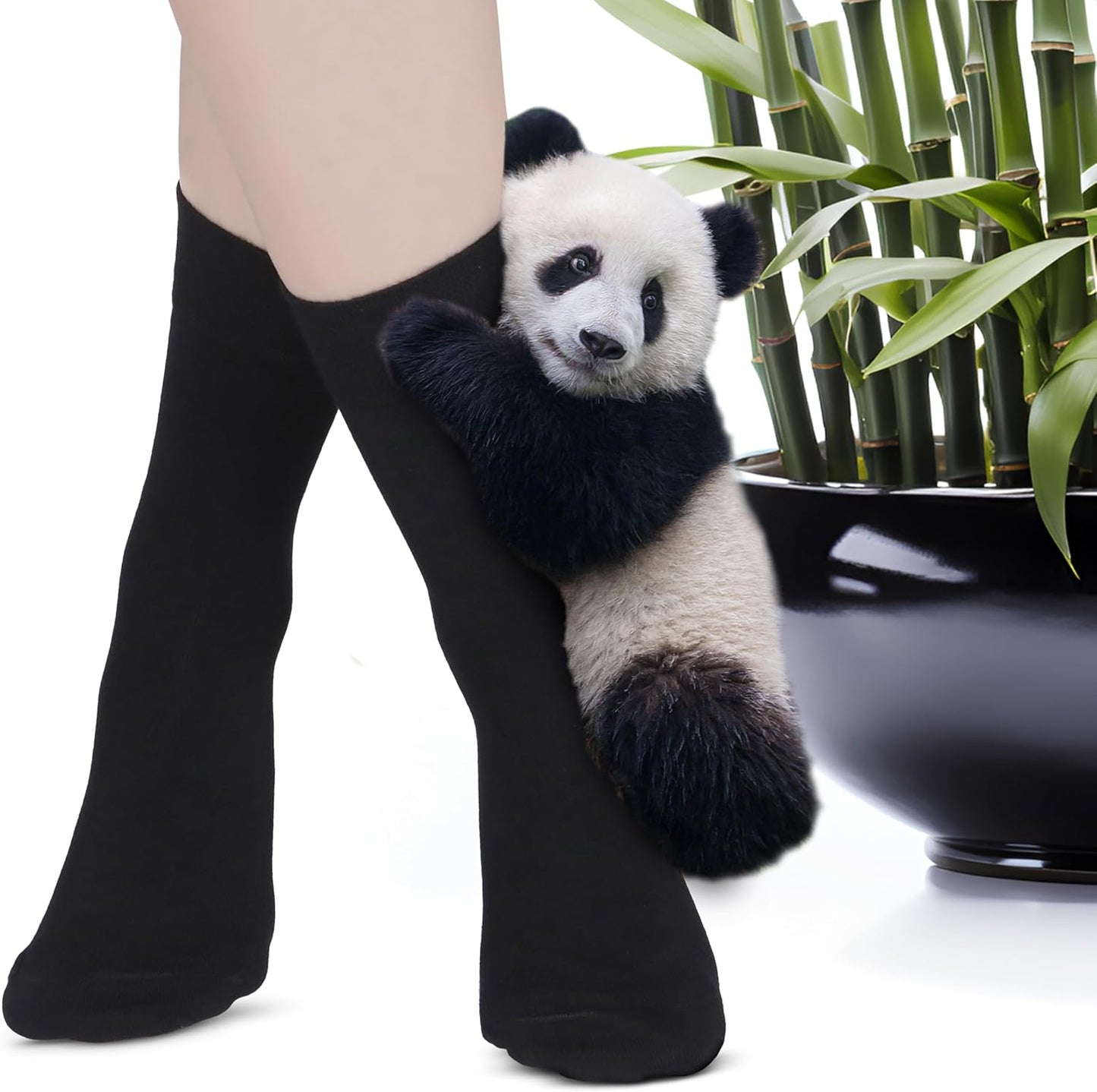Women's Thin Rayon Dress Socks - Casual Color Crew Socks, Comfort Seam