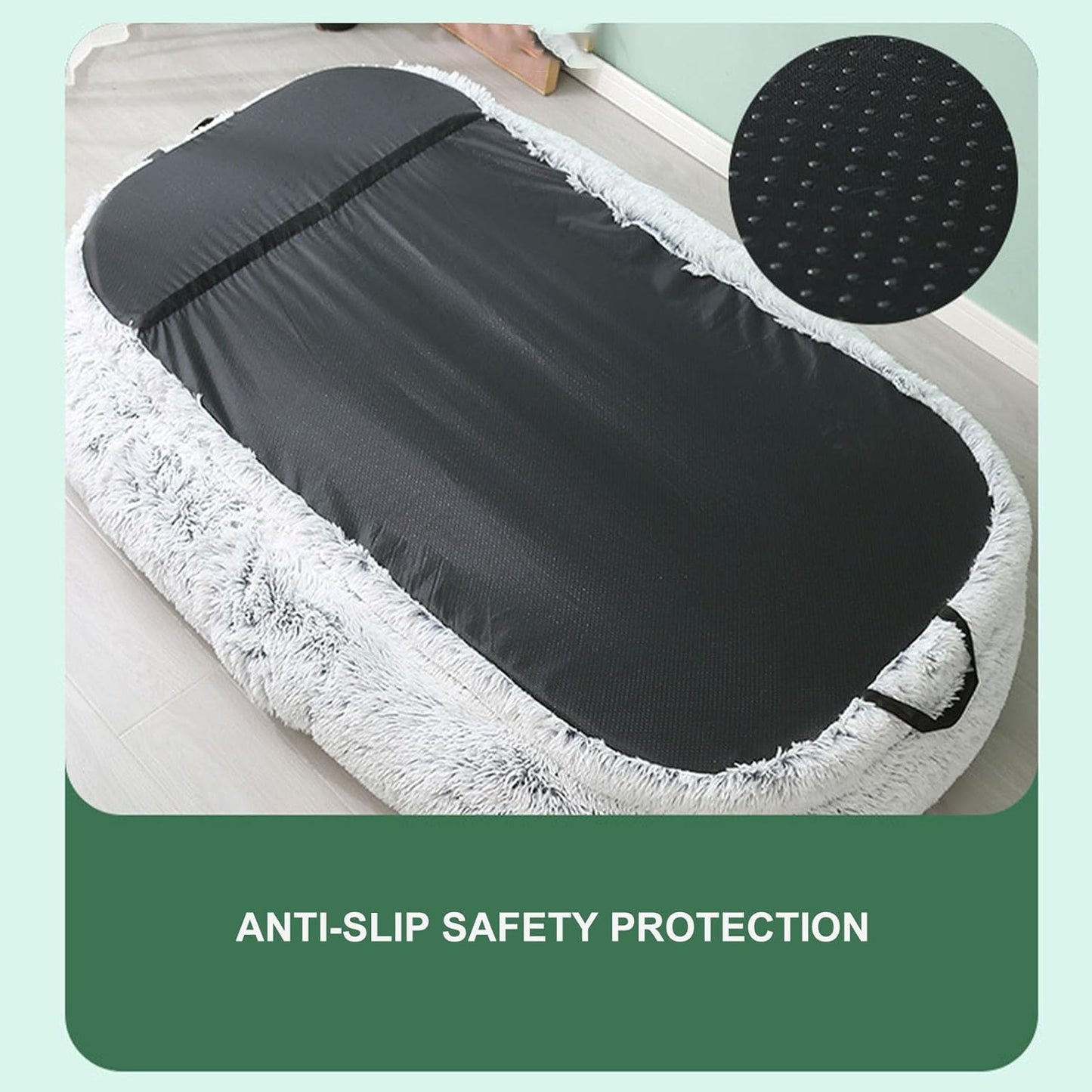 Human Dog Couch Beds for Adults,Long Human Size Dog Bed,Removable Cover,Washable,Waterproof,Orthopedic Design (Pink 190x115x35CM) (180x105x32CM)