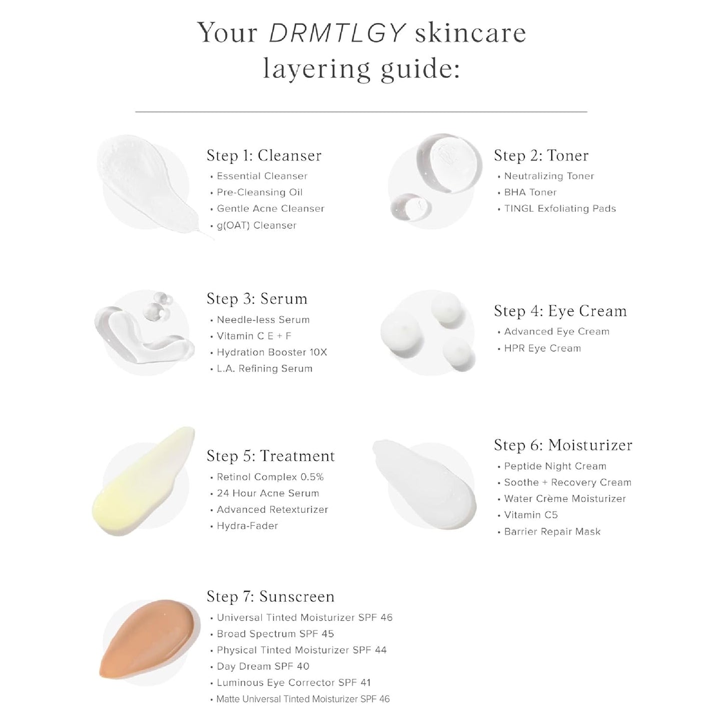 DRMTLGY Needle-less Serum – Peptide & Ceramide Face Serum for Fine Lines & Wrinkles, Hydrating & Firming Anti Aging Serum with Niacinamide & Hyaluronic Acid, Smooths & Plumps Skin, 1 oz