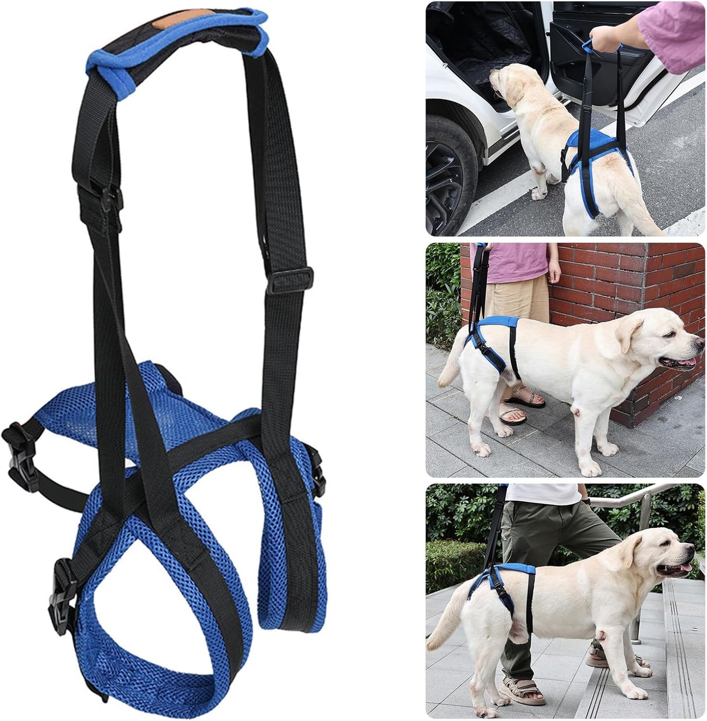 Pet Rear Leg Assistance Strap with Upgraded Design Adjustable Belt for Joint Pressure Relief and Easy Movements Adjustable Dog Rear Harness Dog Assist Harness