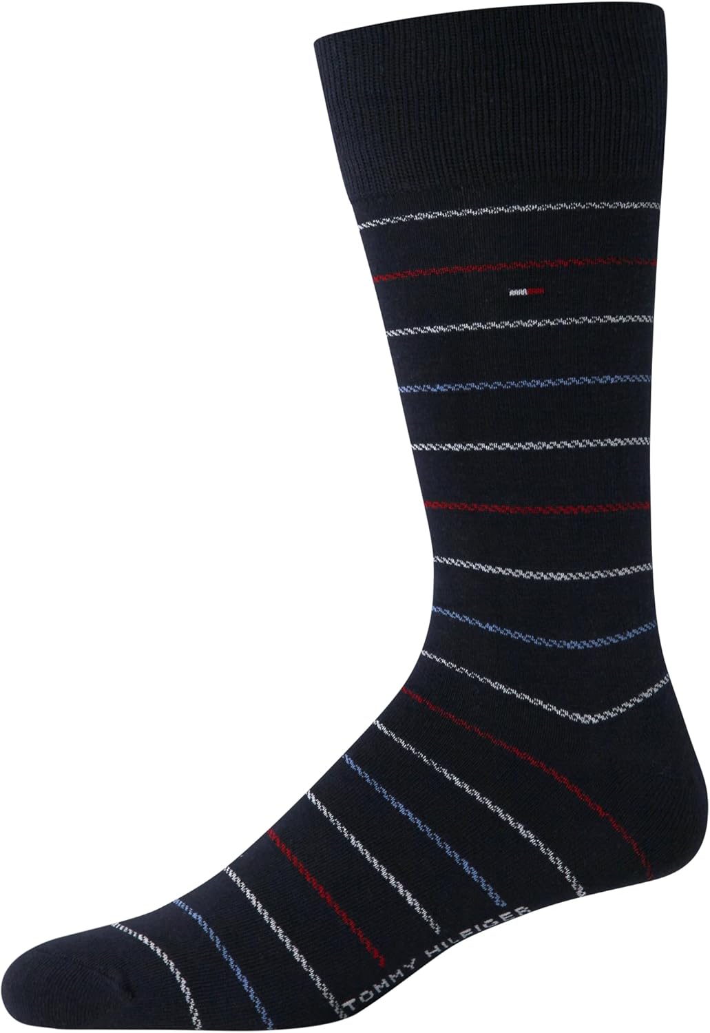 Tommy Hilfiger Mens Dress Socks - 4 Pack Lightweight Everyday Crew Work Socks for Men for Casual & Formal Wear