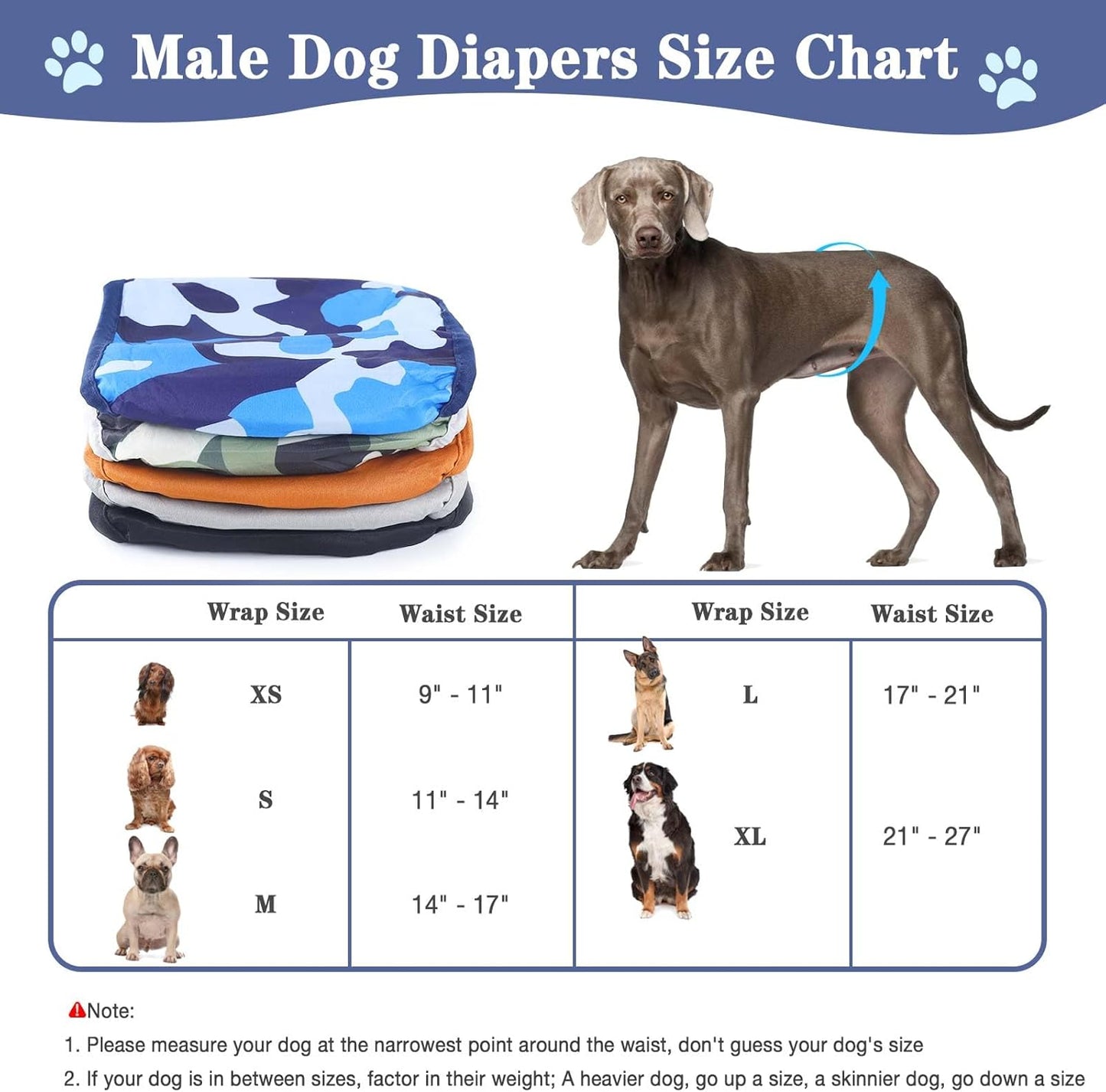 Belly Bands for Male Dogs 5 Pack Washable Dog Diapers Reusable Male Dog Pee Wraps with 5pcs Dog Diaper Liners for Doggie in Incontinence or Excitable Urination and Training, XS