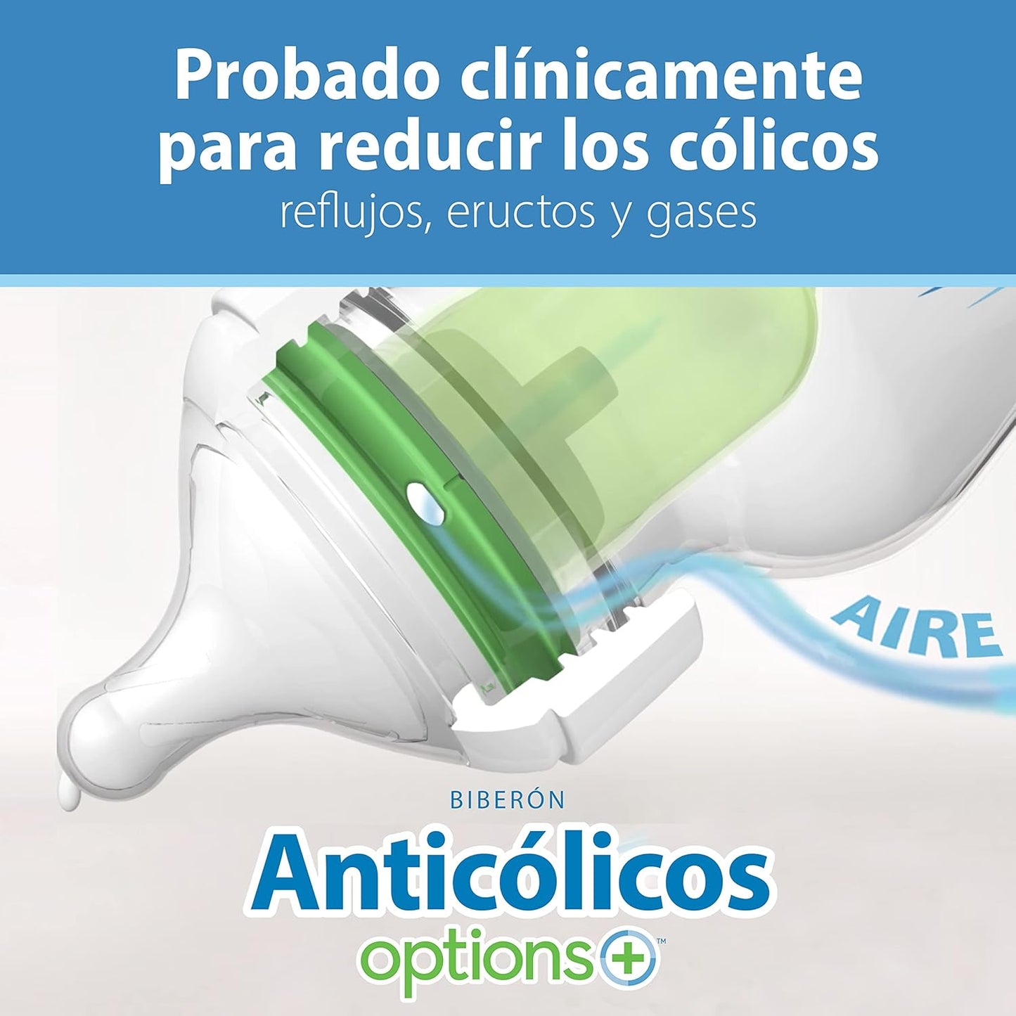 Dr. Brown’s Natural Flow® Anti-Colic Options+™ Wide-Neck Baby Bottles 5 oz/150 mL, with Level 1 Slow Flow Nipple, 4 Pack, 0m+