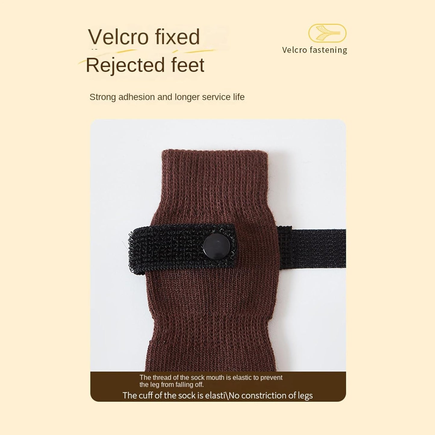 Dog Grip Socks | Soft Footwear with Adjustable Strap,Prevent Licking Pet Socks,for Small Medium Large Breeds Living Room Bedroom Indoor Floor Apartment