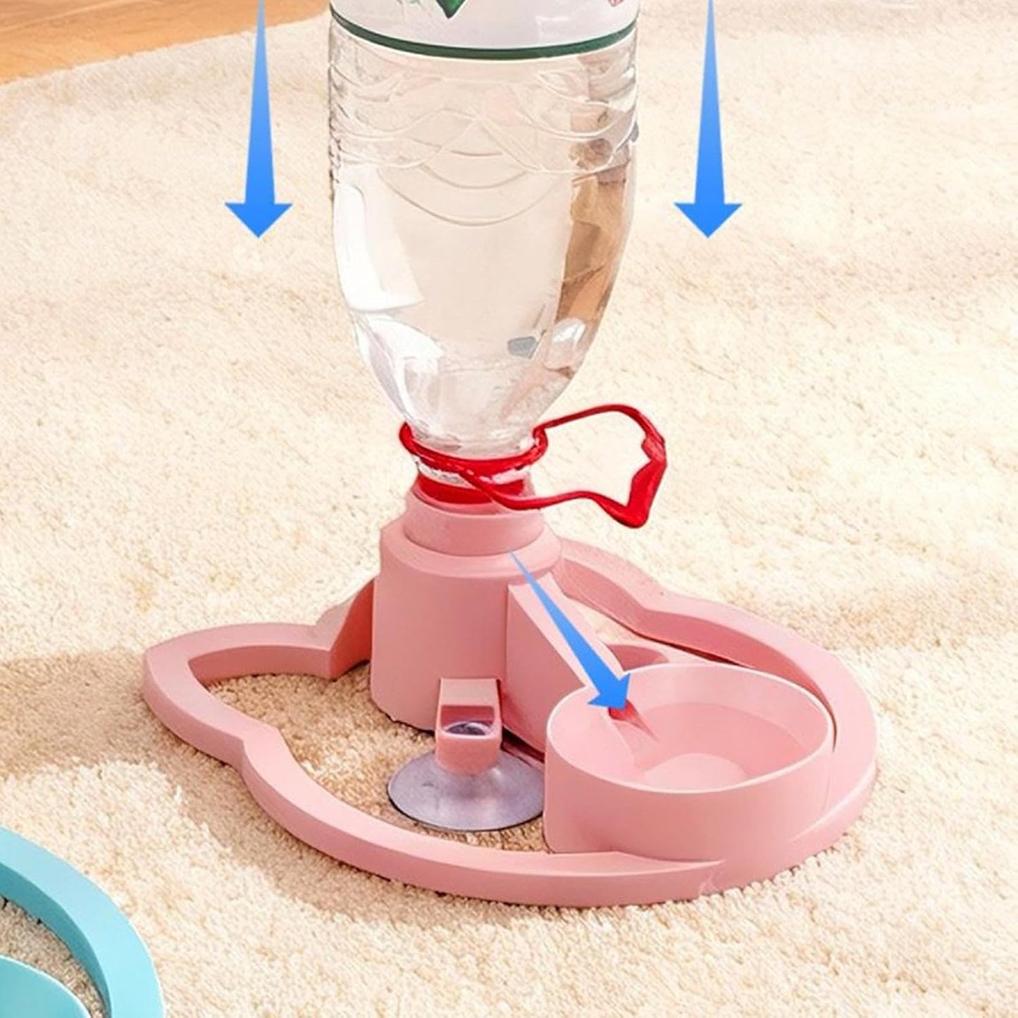 Cat Feeder Stand - Anti-Tipping Automatic Rack,Kitten Water Bottle Basin Stand - for Puppy Kitten Small Medium Large Breed Balcony Home Travel Indoor Outdoor