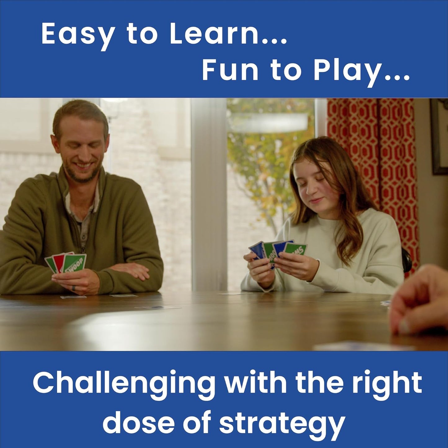 SWOOP Card Game | Fun for The Entire Family | Easy to Learn | Easy to Play | Great Social for Game Nights | Kids, Teens, Adults, and Seniors | Ages 7+ | 3 to 8 Players