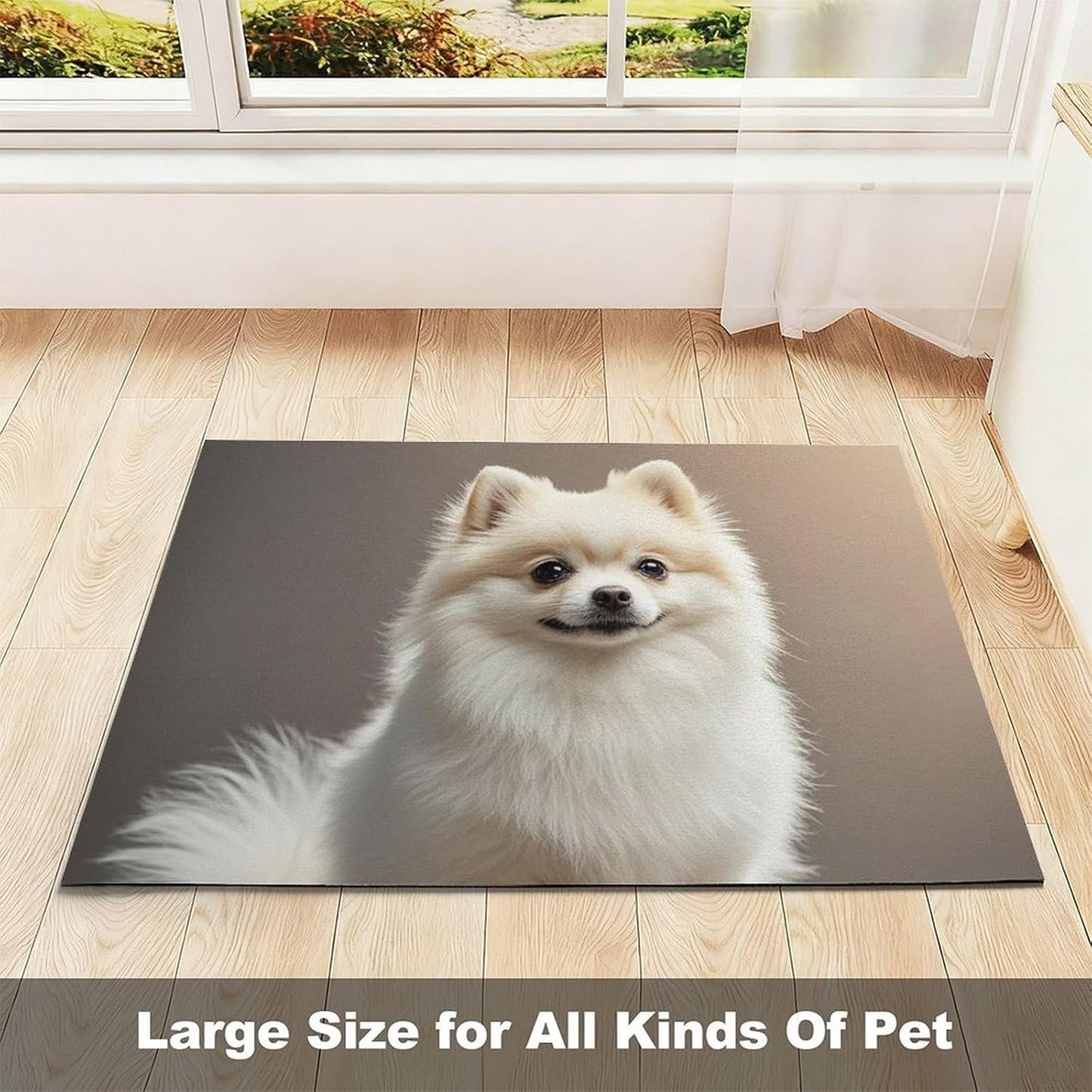 Dog Food Mat Pet Leather Tablecloth Pomeranian Dog Pet Feeding Mat Anti-Slip Dog Bowl Mats Absorbent Pet Placemats for Dogs Protect Floor Dogs Pad for Food and Water