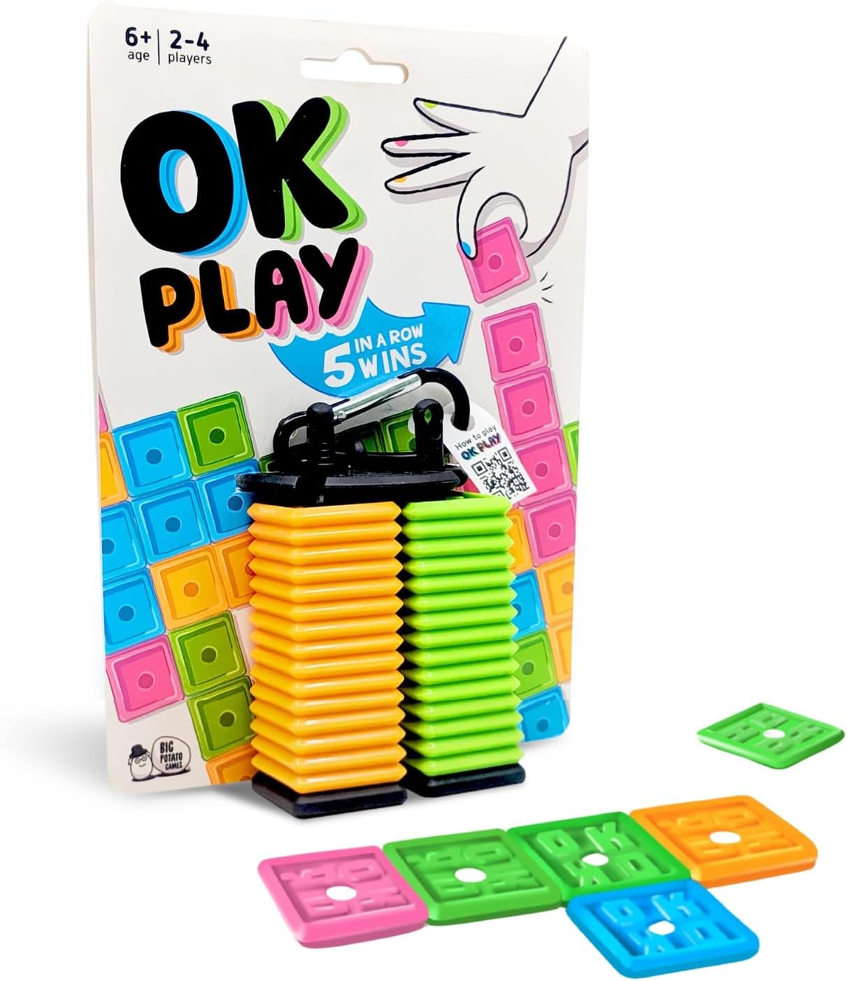 OK Play - Easter Basket Stuffer | Award-Winning Travel Game for Family & Friends | 2–4 Players | Waterproof Game | Learn in 10 Seconds