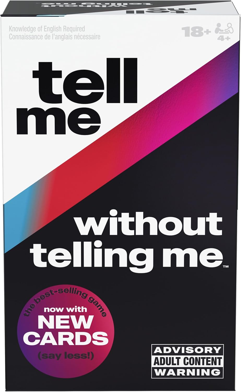 Spin Master Games, Tell Me Without Telling Me, 2025 Edition with New Cards, The Viral Adult Party Game for Friendsgiving, Adult Card Game, 4+ Players, for Ages 18 & Up