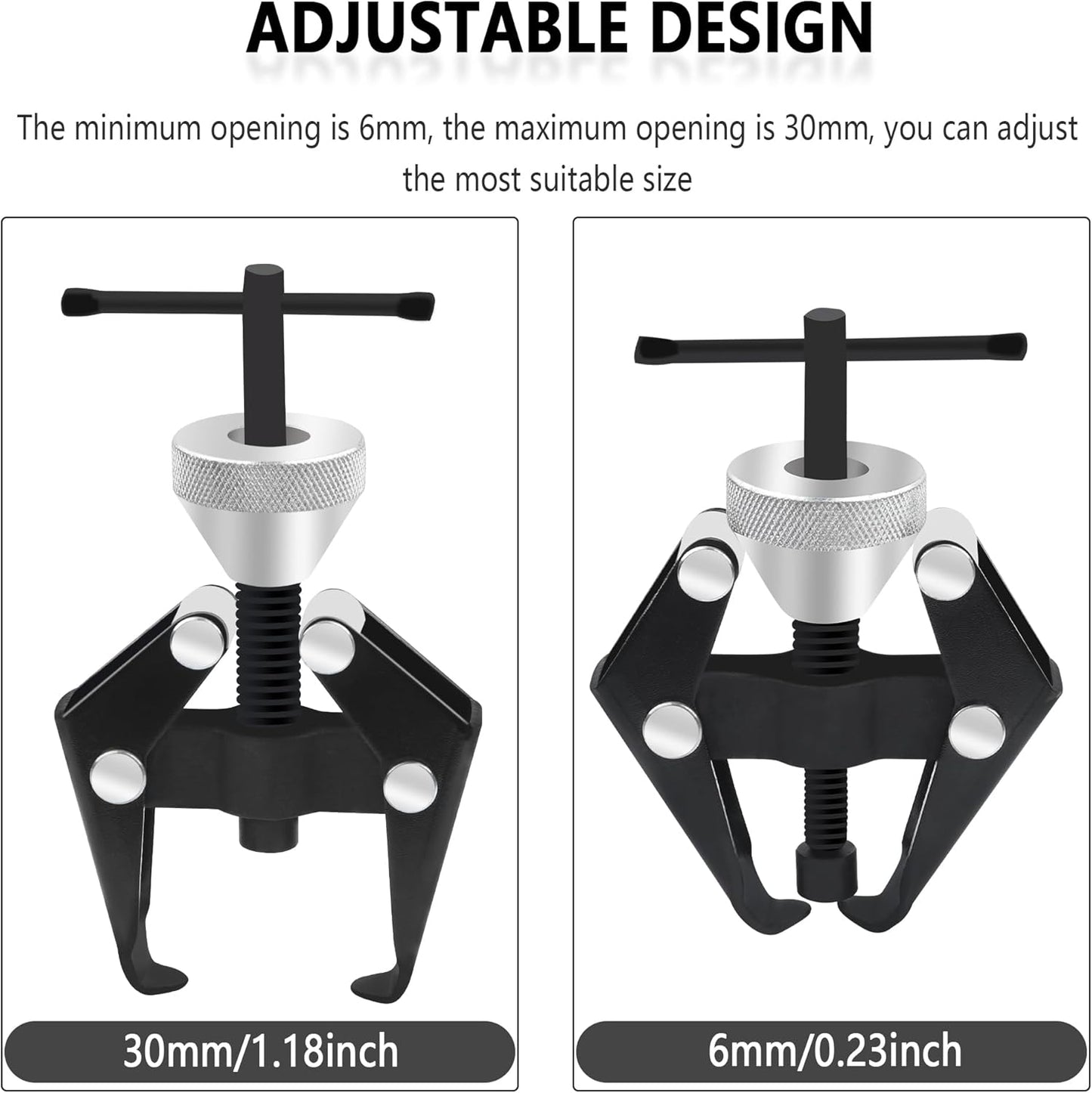 Windshield Wiper Arm Removal Tool Kit,Heavy Duty Wiper Arm Puller/Battery Terminal Puller,Universal Car Accessories Carbon Steel Small Bearing Puller for Most Car Truck SUV RV