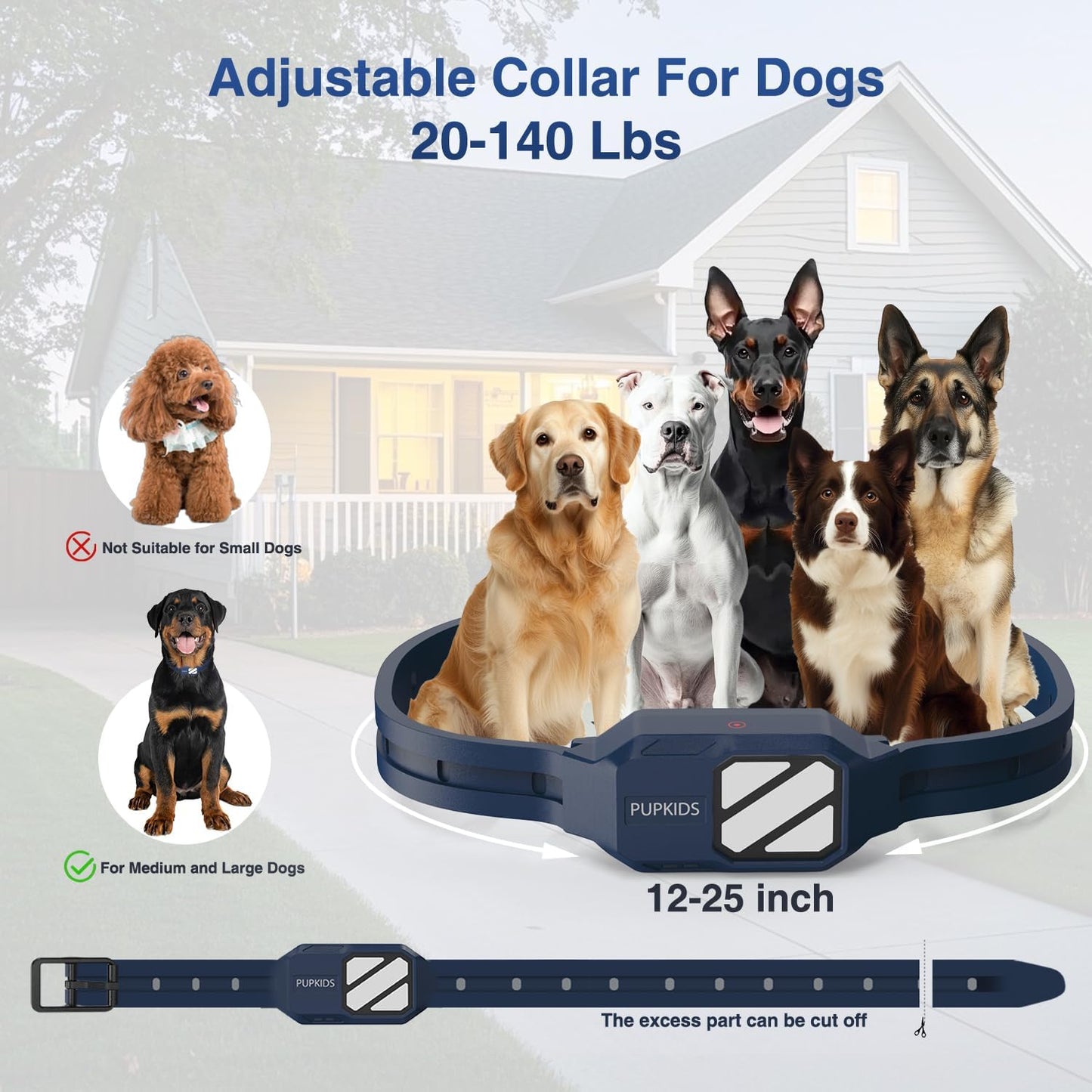 Dog Shock Collar - 4200FT Dog Training Collar with Remote for 20-140lbs Dogs, Innovative E Collar for Dogs Training with 4 Training Modes, Rechargeable Electric E-Collar for Large Dogs