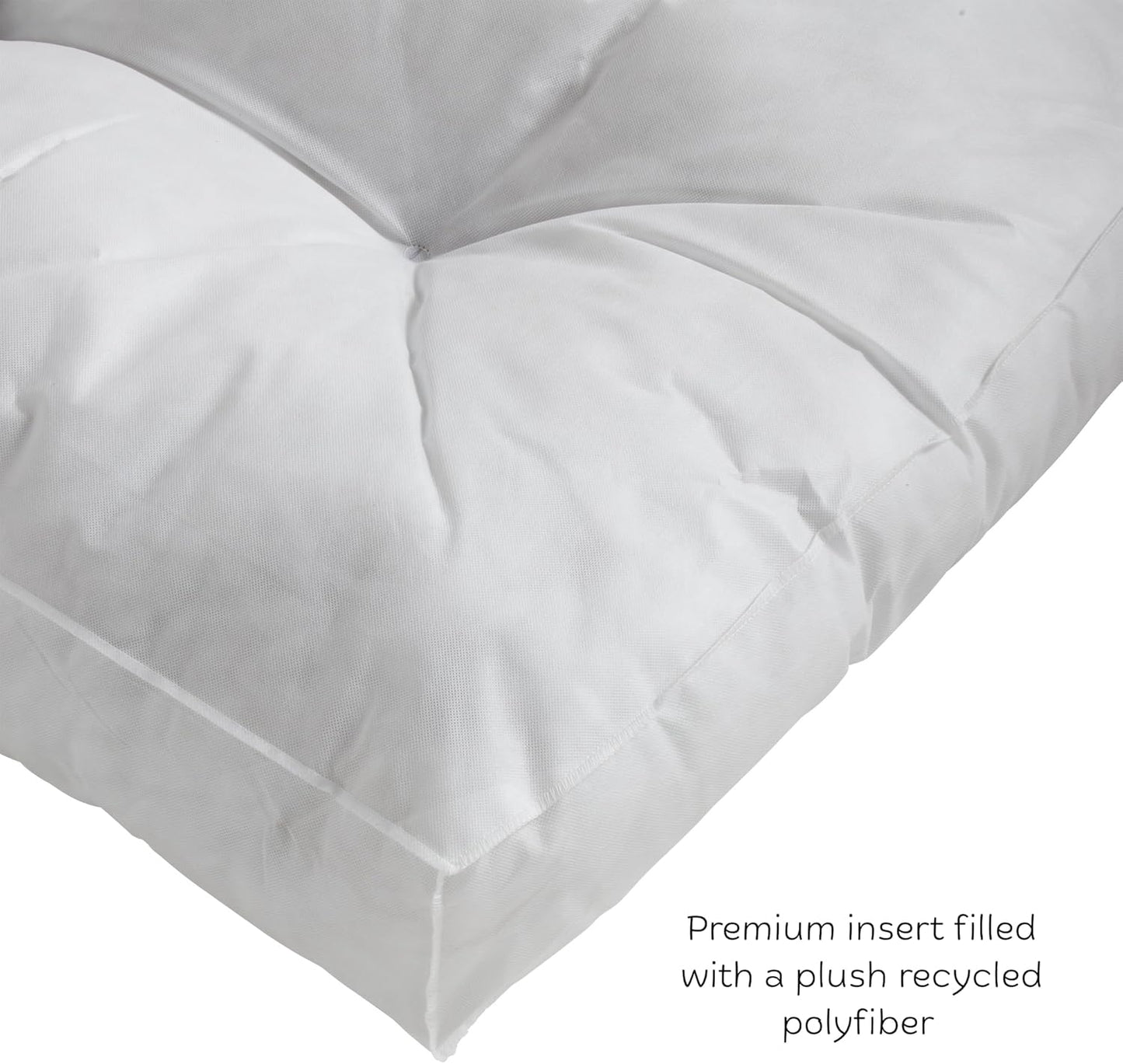 Buster Deluxe Reversible Pillow Style Sherpa Dog Bed, Gray, Medium (42 x 30 in.)
