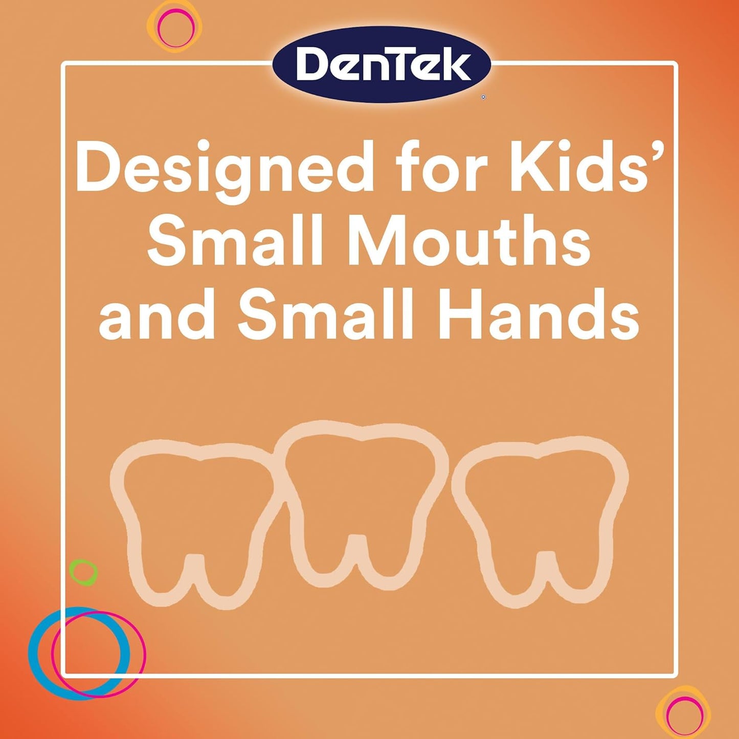 DenTek Fun Flossers – Kids Floss Picks with Wild Fruit Flavor, 90 Count