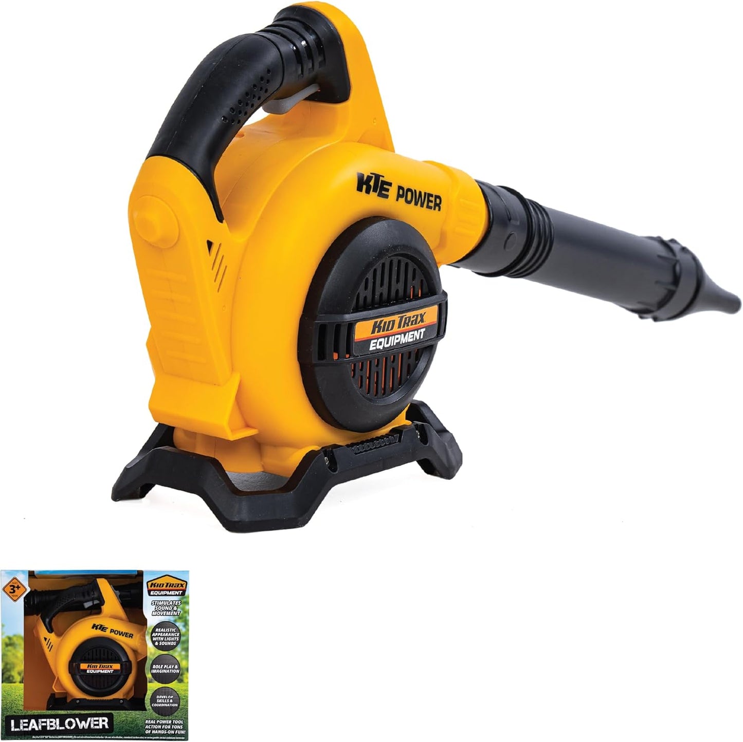 Kid Trax Leaf Blower Construction Toys - Kid Toy, Gardening Tools, Kids Leaf Blower, Tools for Kid, Pretend Play, Easy to Use, Realistic with Lights & Sounds, Toys for 3 Year Old Boys and Girls Above