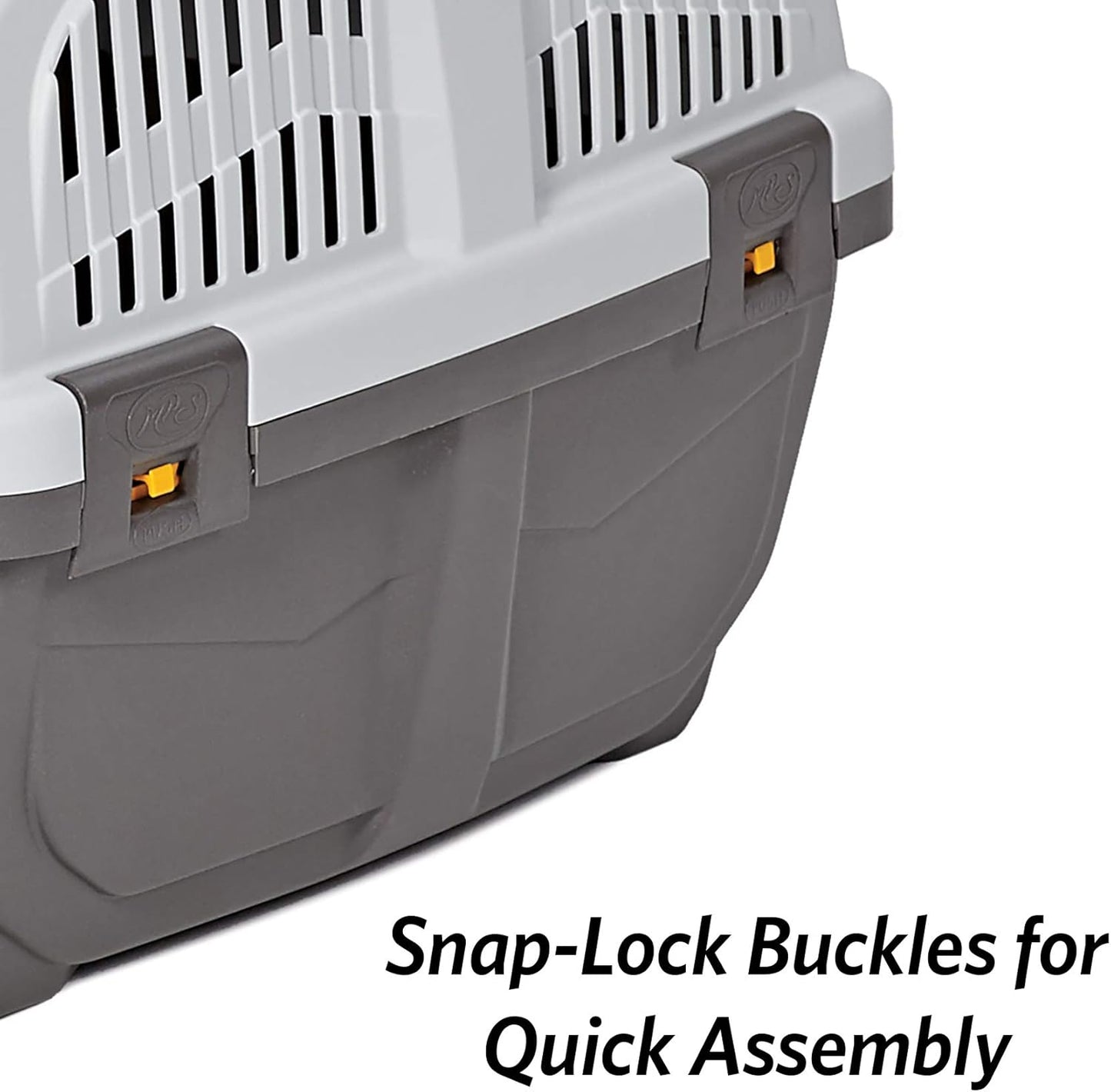 MidWest Homes for Pets Skudo Plastic Carrier, 24-Inch Ideal for Small Dogs with an Adult Weight of 13 - 25 Pounds