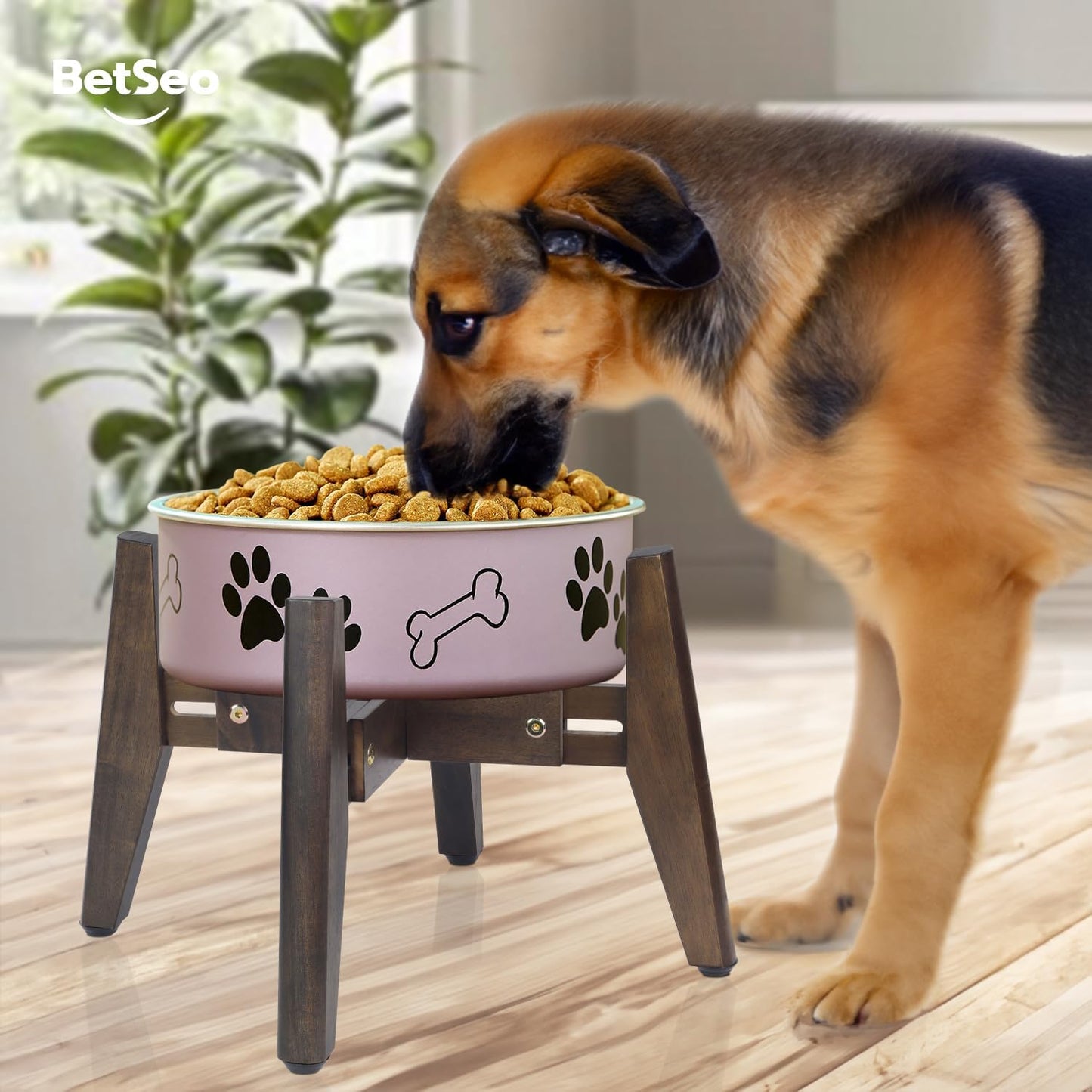 2Pack - Dog Bowl Stand for Water/Food - Adjust with Lock - Dog Water Fountain Holder, Elevates Pet Food and Water Feeder Bowls (Bowl not Included) (2 Pack - (Height 10.4in Width 8-11.5 in)
