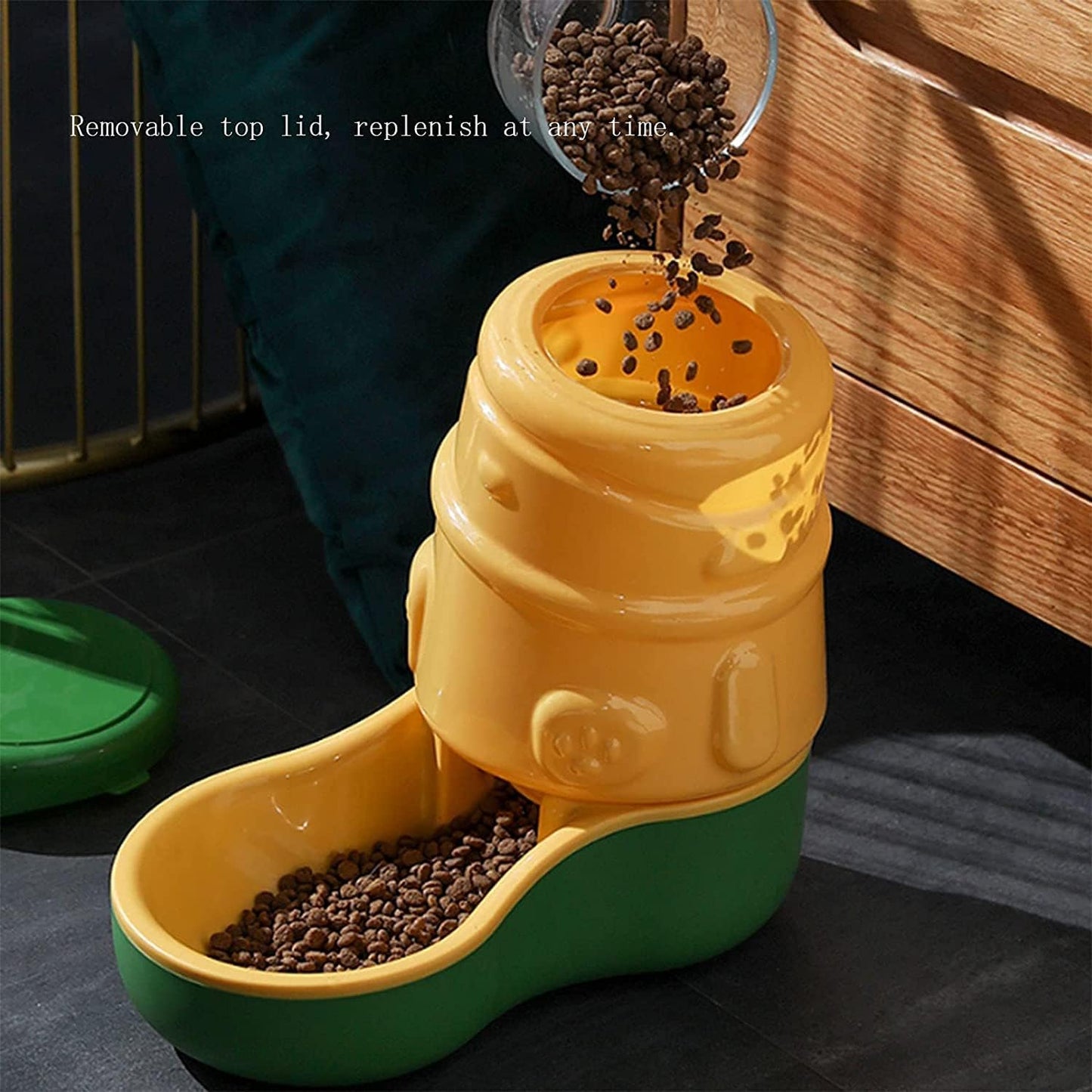 Fountain 2 Pack Automatic Cat Feeder and Water Dispenser 3.2L Unplugged Feed Water Pet Supplies in Set for Small Medium Dog Pets Pet Water Dispenser