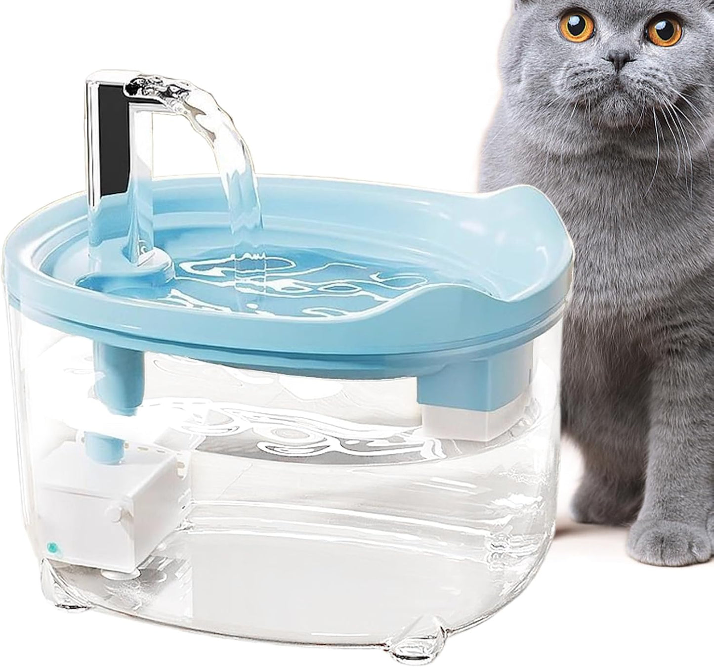 Cat Drinking Fountain, Automatic Dog Water Dispenser, Quiet Feeder Bowl for Small Animals Kitten Puppy, Indoor Home Apartment Pet Supplies, Durable Hydration Organizer for Daily Feeding and Care