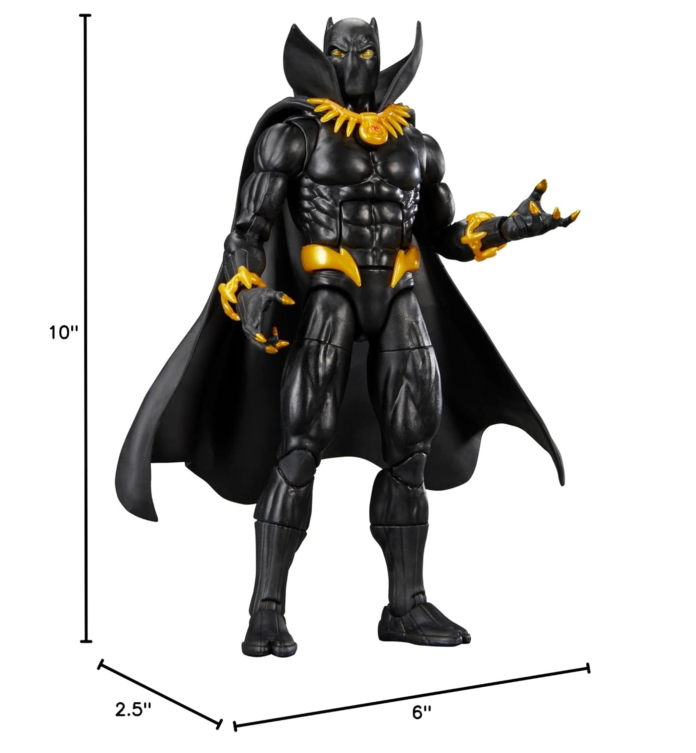 Marvel Legends Series Black Panther, Comics Collectible 6-Inch Action Figure