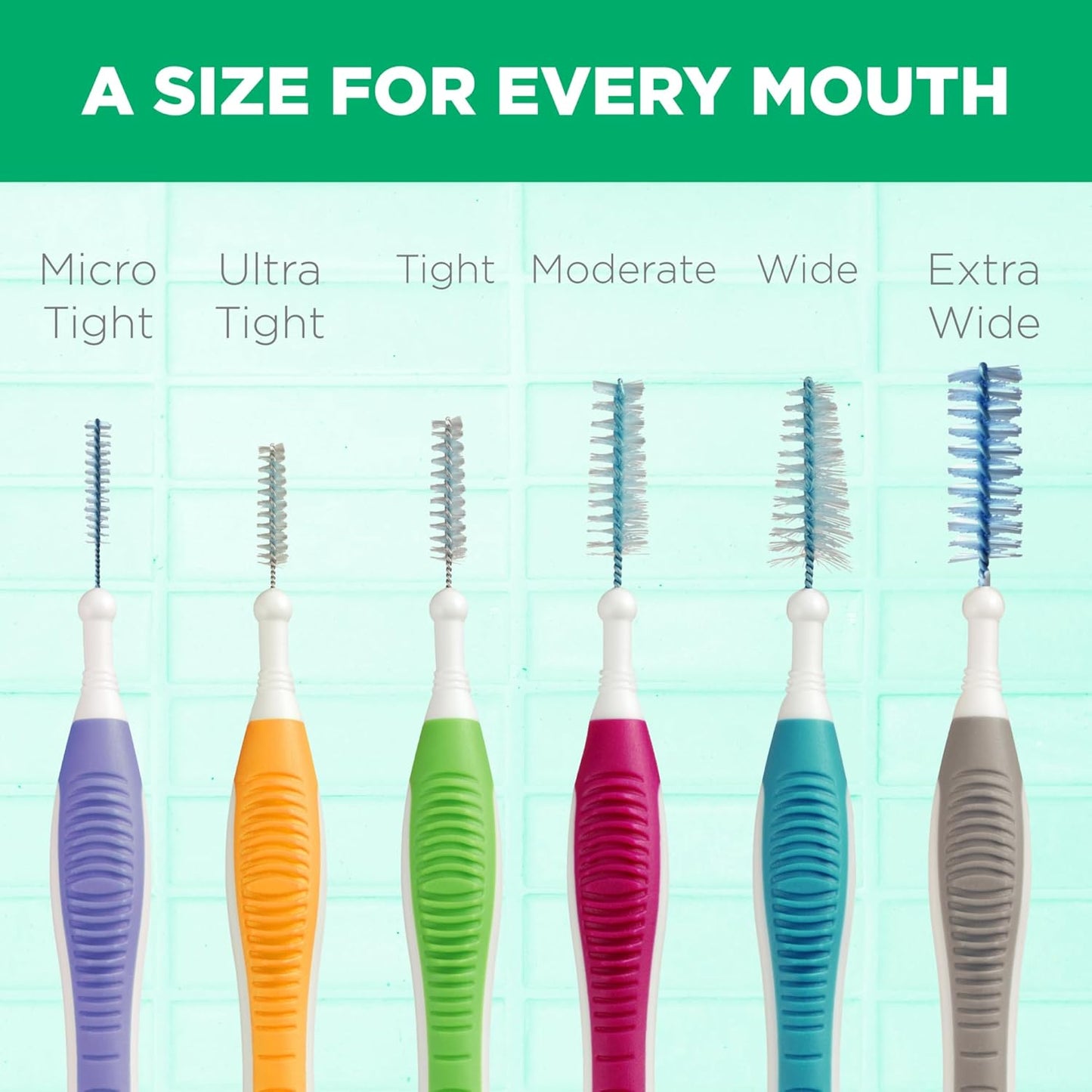 GUM Proxabrush Go-Betweens - Tight - Interdental Brushes - Soft Bristled Dental Picks for Plaque Removal Health - Safe for Braces & Dental Devices, 10 Count (Pack of 4) 40 Total