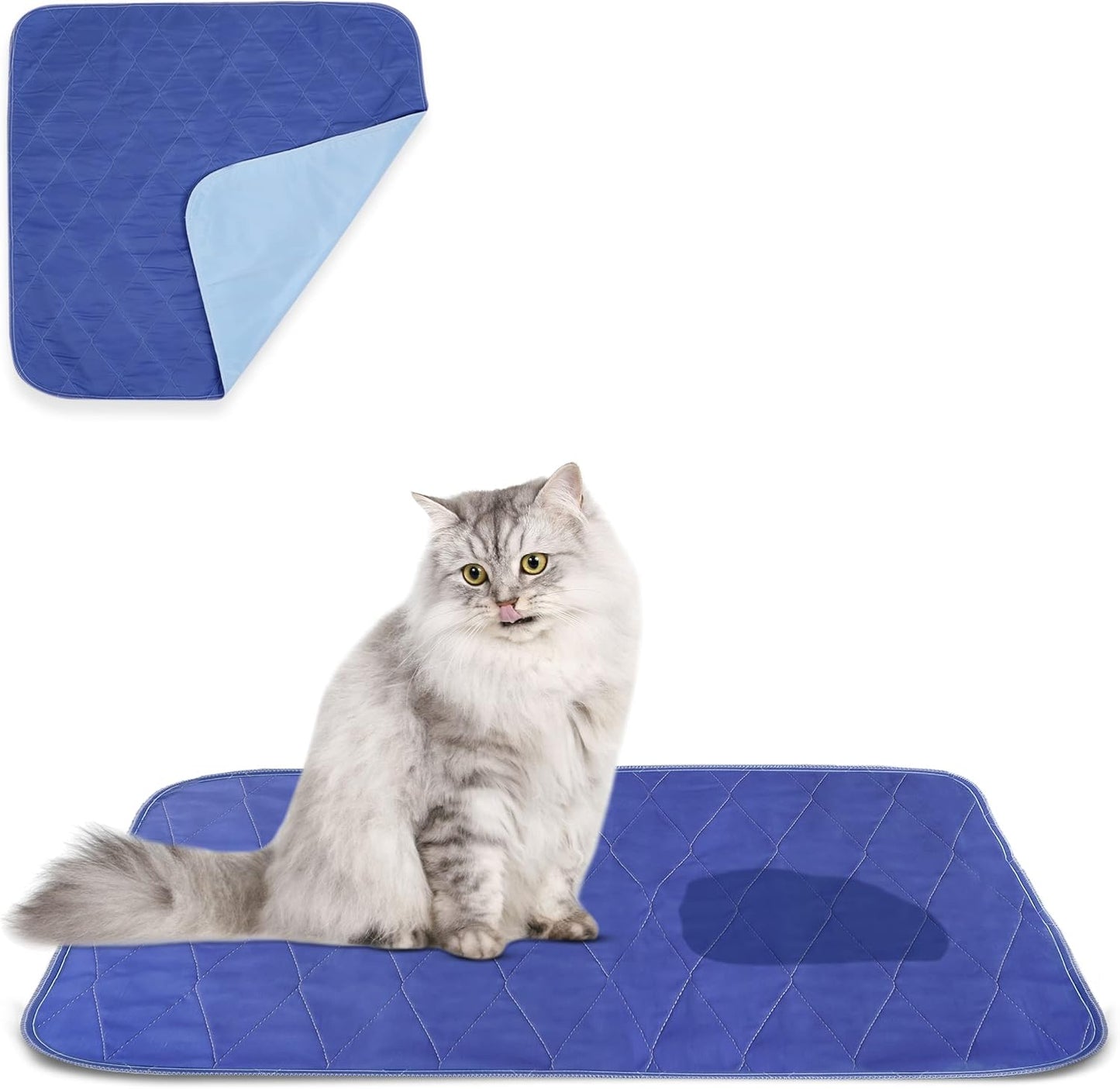 Beck’s USA Made Reusable Pet Pee Pads for Dog & Cat Pee Problems|Advanced Leak Free Design + Color Change Wetness Indicator| 1 Pad= 500 Disposable |Crate Training Waterproof Puppy Pad or Cat Pee Pad