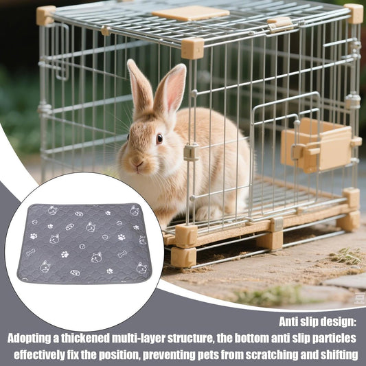Dog Pee Pads,Puppy Pee Pads Bunny Mats | Non-Slip Washable Liners Floor Protector Pet Supplies for Potty Training Cage Liter Box Cat Bunny Small Animals Doggie