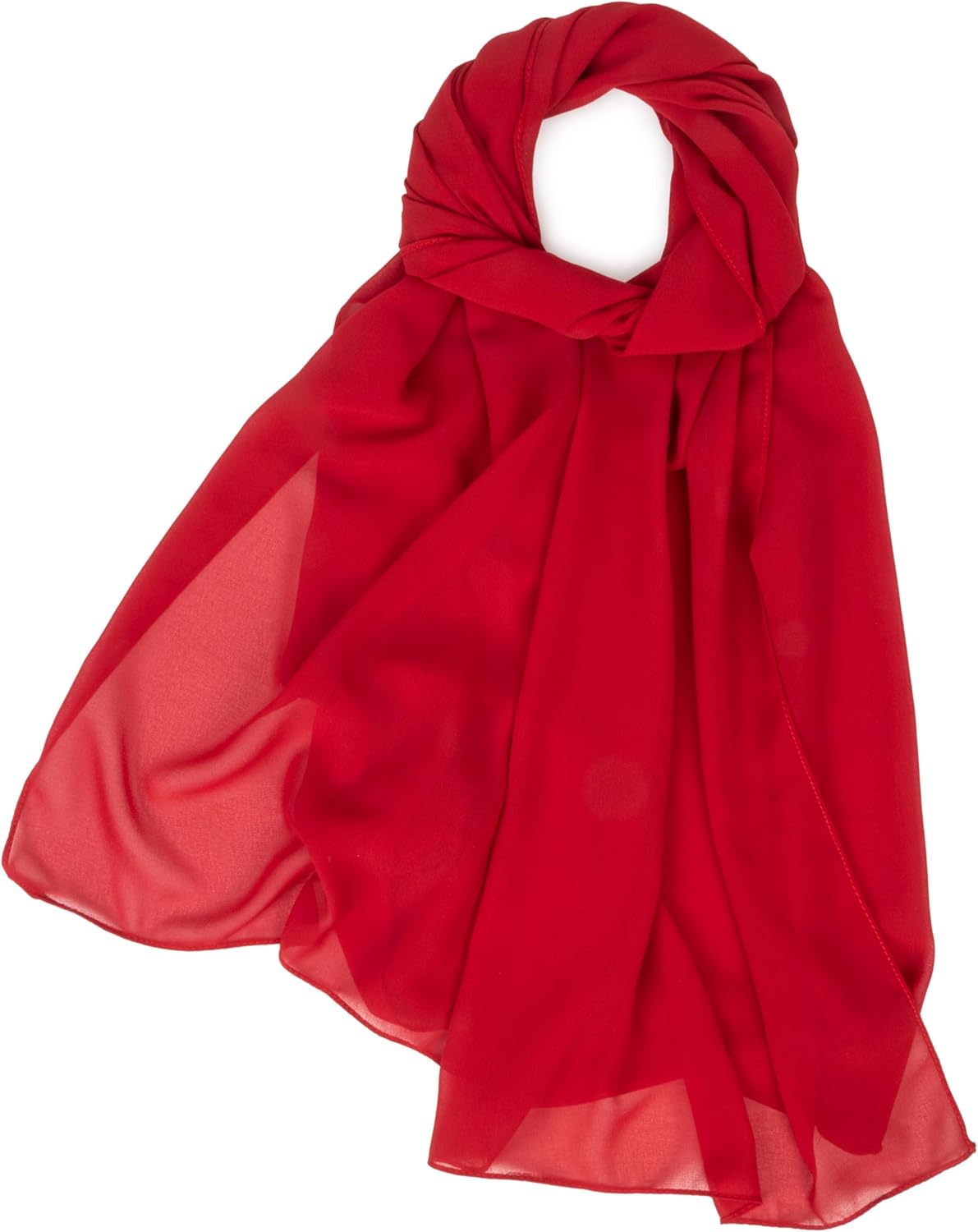 INOGIH Chiffon Scarf Sheer Wrap for Women Lightweight Soft Summer Silky Scarf for Wedding Evening Dresses Dating Travel