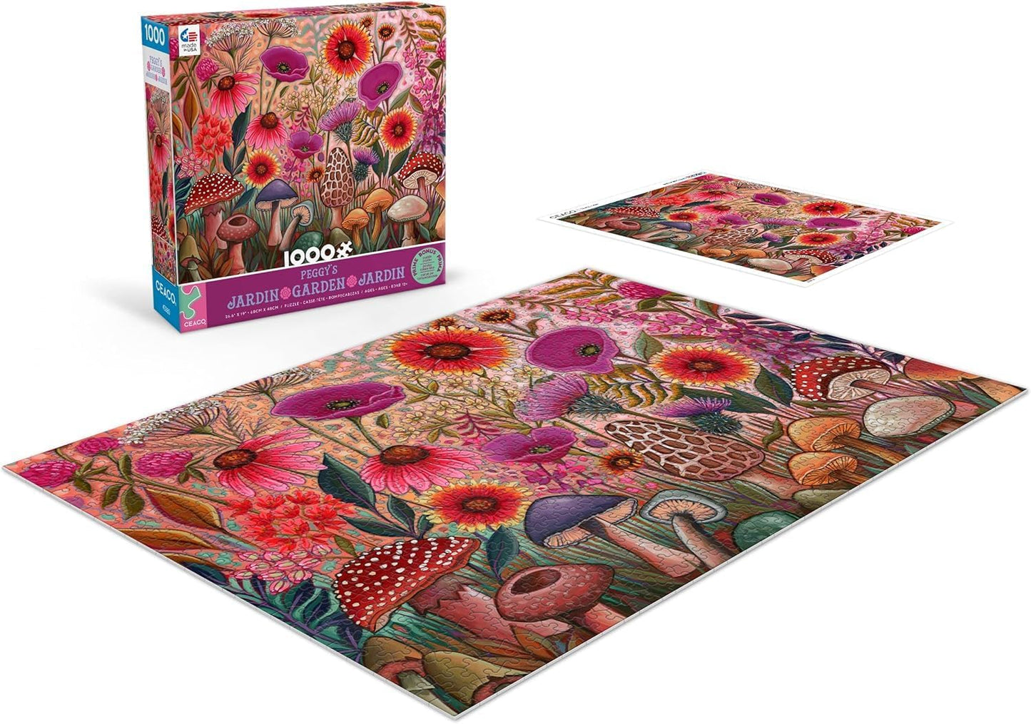 Ceaco - Peggy's Garden - Morel of The Story - 1000 Piece Jigsaw Puzzle