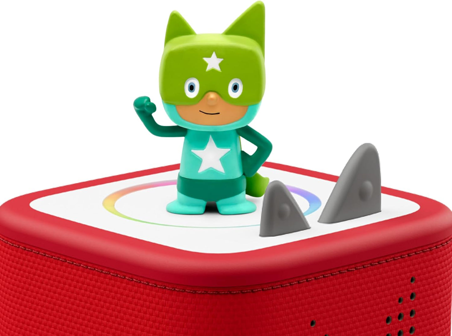 Tonies Superhero Creative Toy Figurine - Record and Upload up to 90 Minutes of Your Own Stories and Songs - Turquoise/Green
