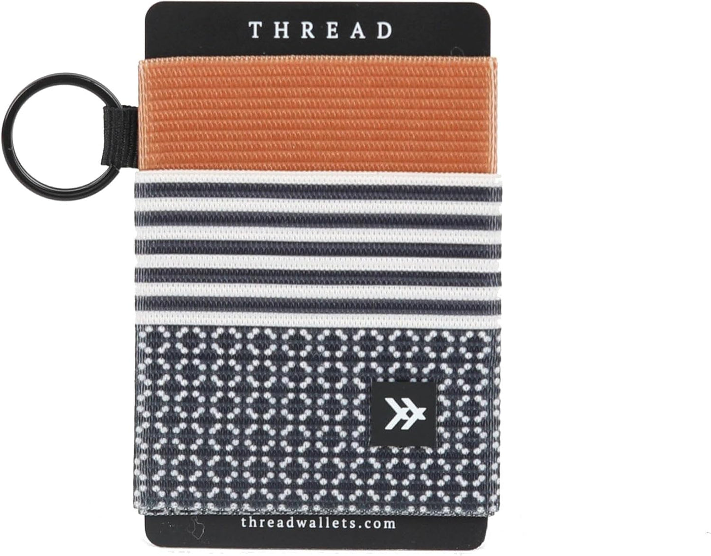 Thread Wallets Ultra Slim Minimalist Card Holder Wallet for Men and Women (Brown/Black, One Size)