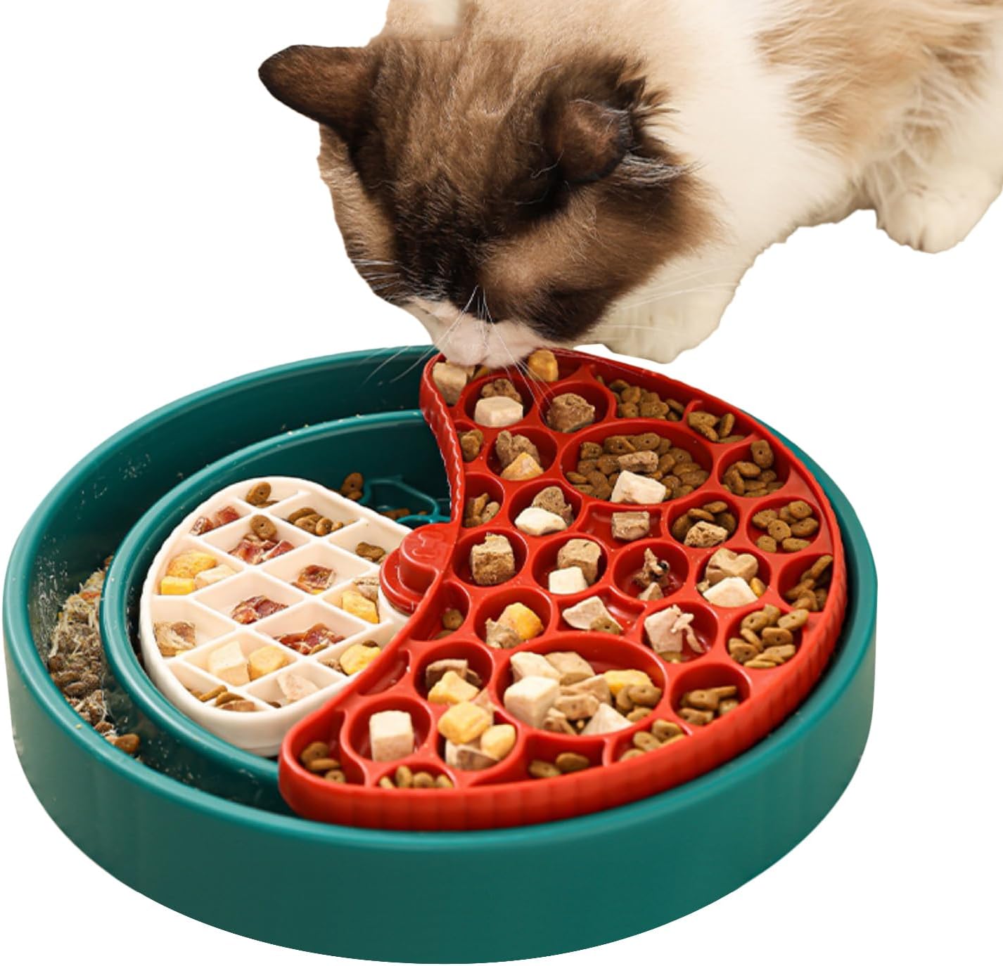 Dog Bowl Slow Feeder | 360 Degrees Rotating Food Enrichment Puzzle Mat,Dog Bowls Slow Feeder | for Puppy Pet Cat Breed Eating Feeding Licking Drinking
