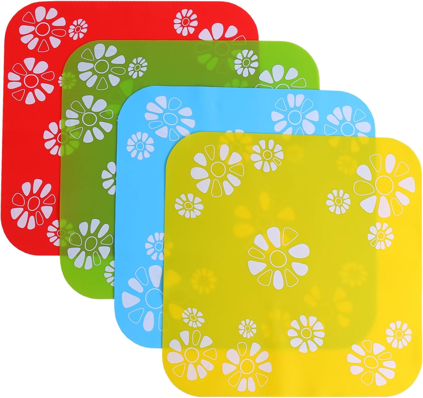 YAYOU 4PCS Silicone Pads for Pet Water Fountains, 4 Colors