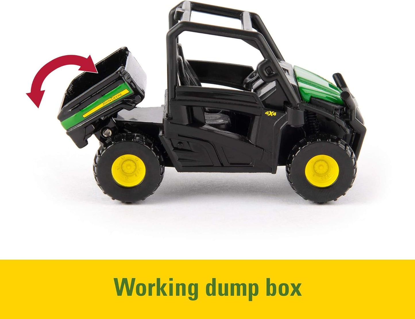 ERTL Iron John Deere Die-Cast Replicas - Includes Tractor, Gator, and Skid Steer Farm Toys with Collectible Display Box - John Deere Tractor Toys - 3 Inch - 3 Count - Ages 3 Years and Up