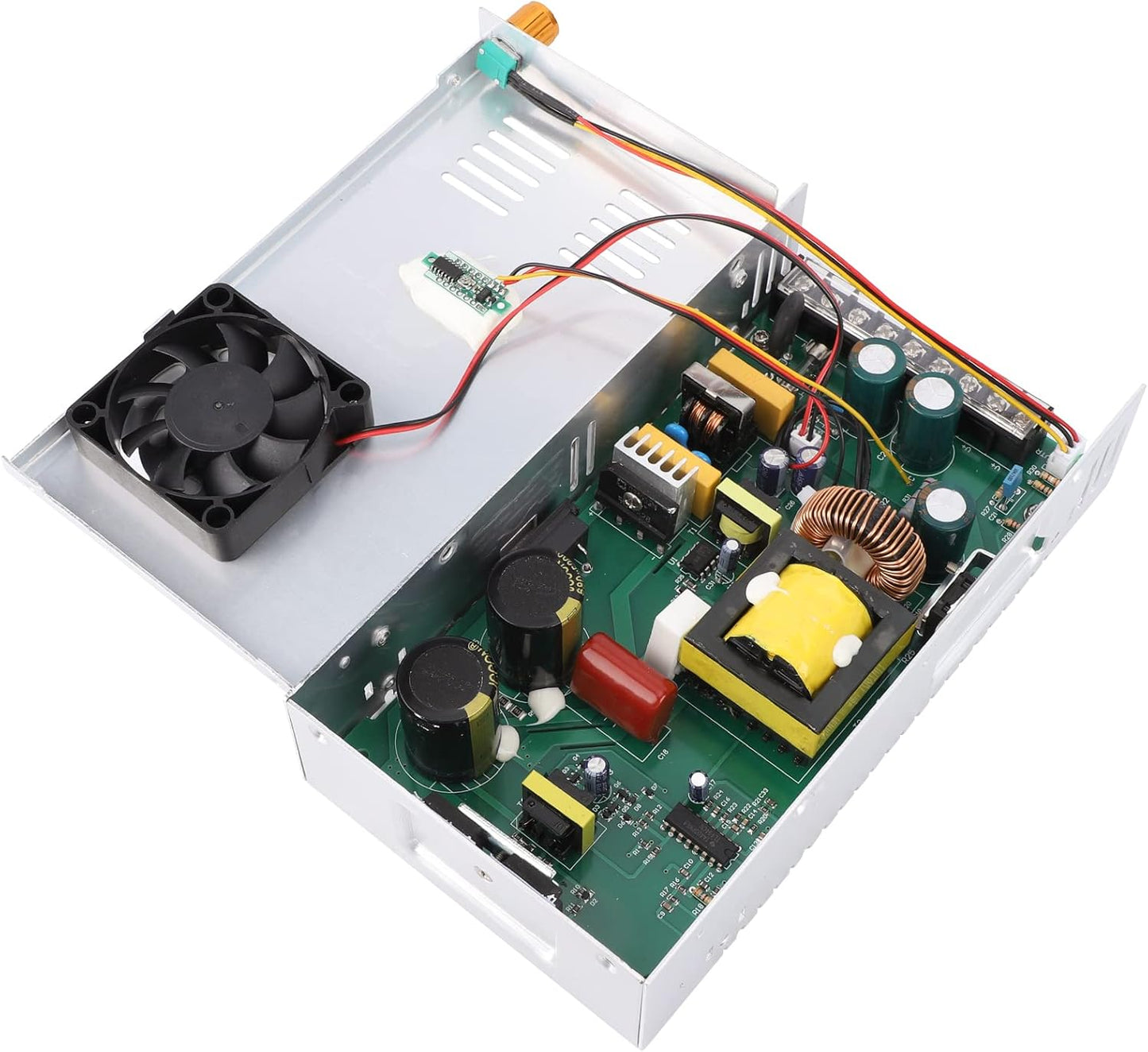 DROK 48V Power Supply, AC 110V/220V to DC 0-48V 10A 480W Buck Converter, Adjustable Variable LED Adapter Regulated 5V 12V 24V 30V 36V 48V Volt Voltage Transformer 10A Amp Charger for Lab CCTV