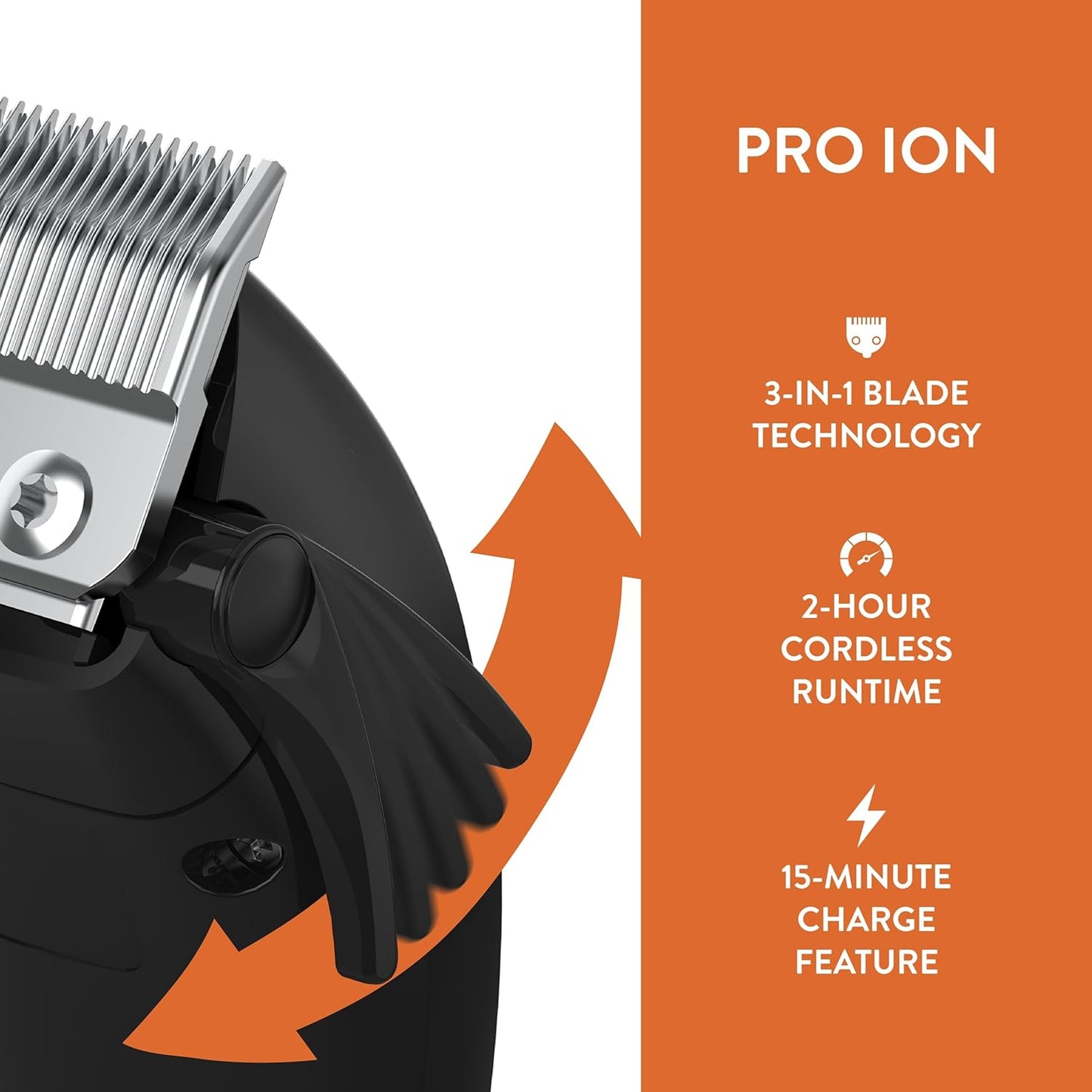 Wahl Professional Animal Pro Ion Pet, Dog & Cat Cordless Clipper Kit (#9705) - Cat, Dog & Pet Grooming Kit - Great Pet Grooming Clippers for First-Time Groomers - with 2 Hour Run Time