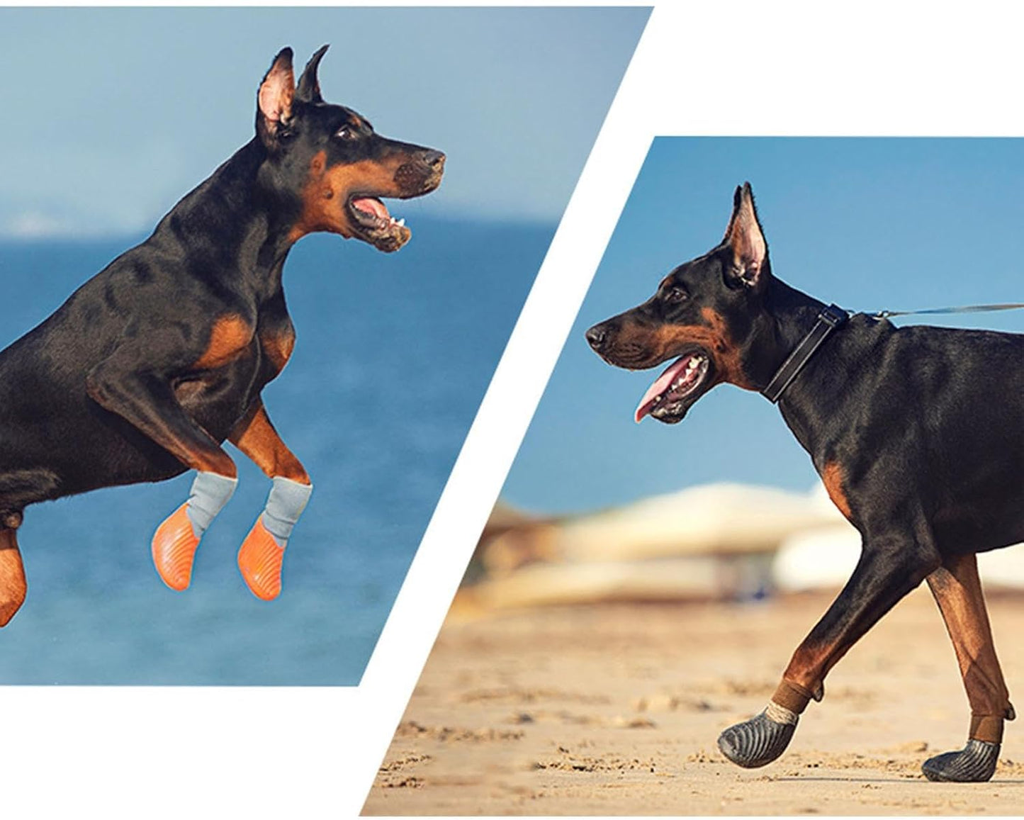 Dog Booties,Non-Slip Dog Shoe Paw Protector | Supplies Pet Shoes for Medium Small Dogs Outdoor Rainy Days