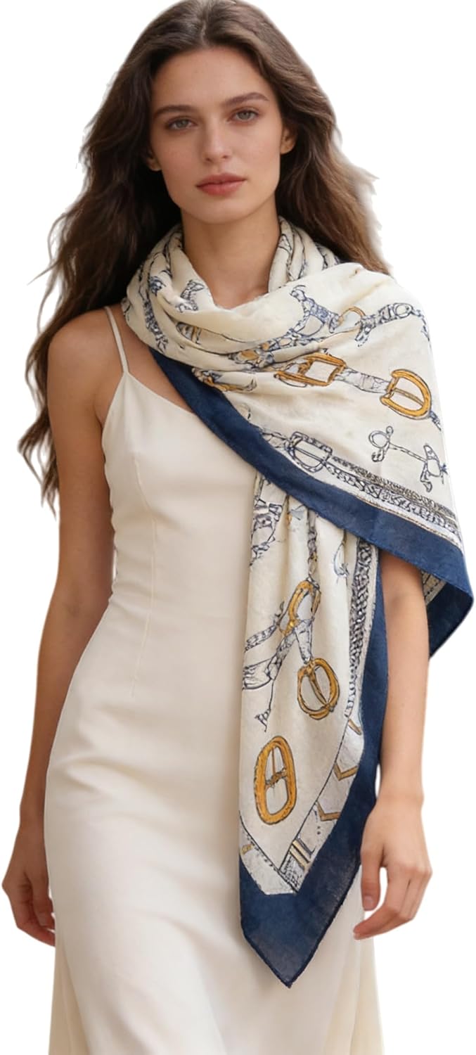 51x51 Inch Large Square Scarf Multi-purpose Fashion Scarves Shawl Sarong Hair Wrapping Scarfs Neck Scarves for Women