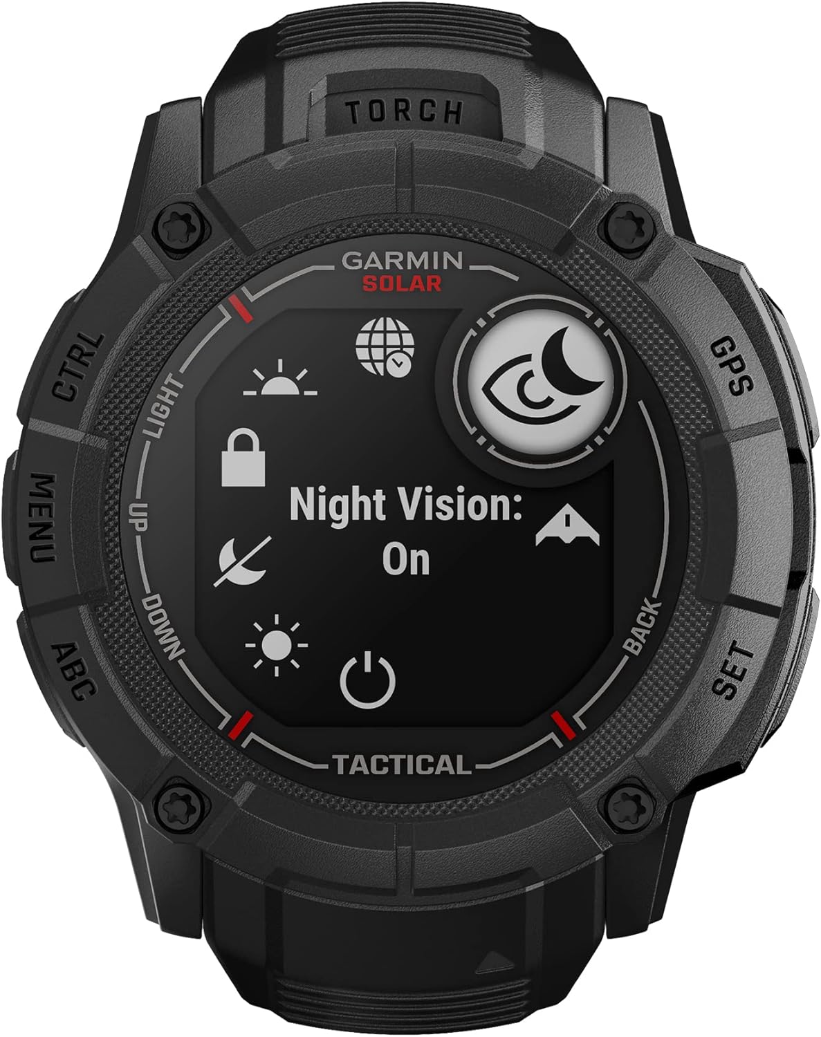 Garmin Instinct 2X Solar - Tactical Edition, Rugged GPS Smartwatch, Built-in Flashlight, Ballistics Calculator, Solar Charging Capability, Black