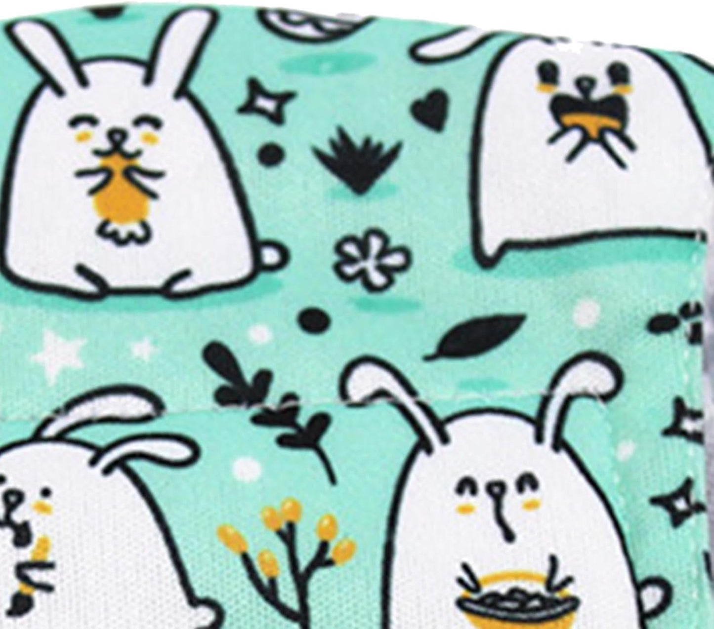 Male Dog Diapers Reusable Washable Super Absorbent Leakproof Adjustable Belly Bands for Male Dogs Pets Pee Wrap Nylon Material (Rabbit L)