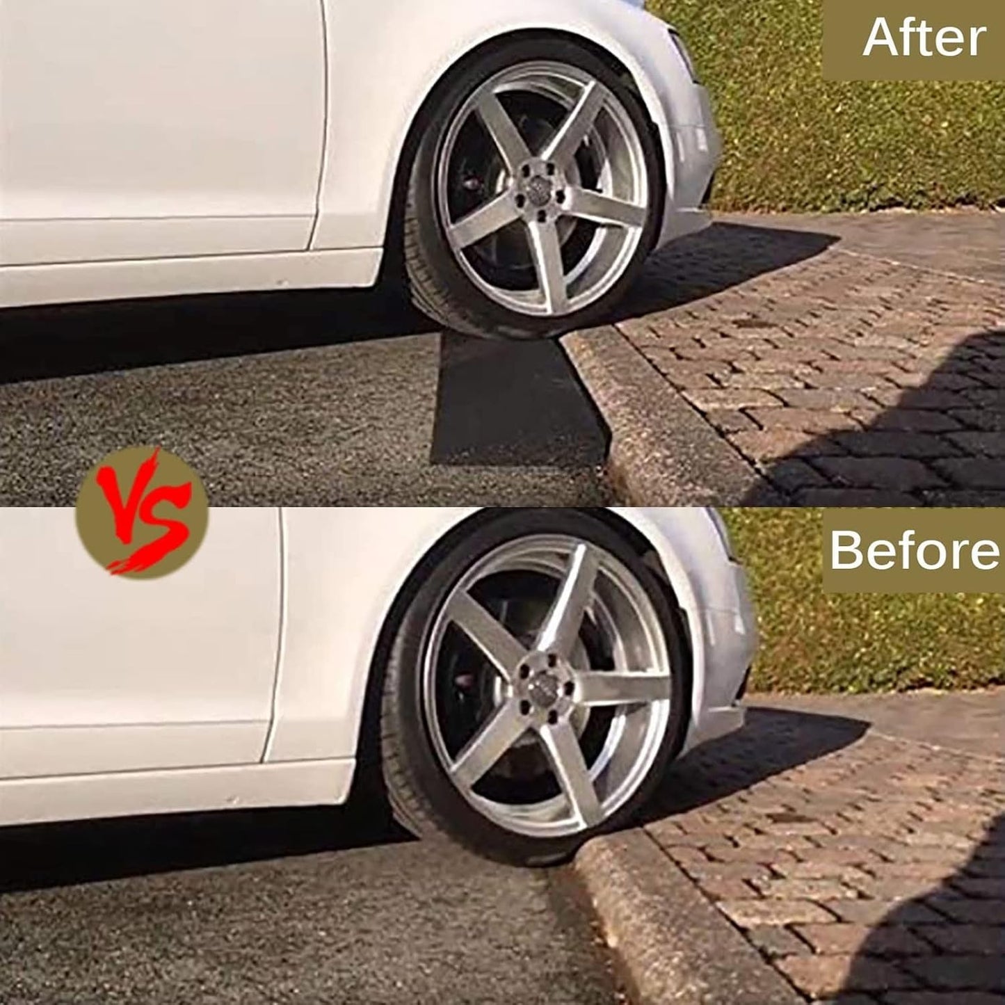 Garage Ramp Edge Solid Rubber Driveway Curb Ramps, 1 to 7 cm High Heavy Duty Threshold Ramp Loading Ramps Car Slop Ramps Heavy Duty Portable Drive Ramps for Driveway Vehicles Suv Truck Forkli