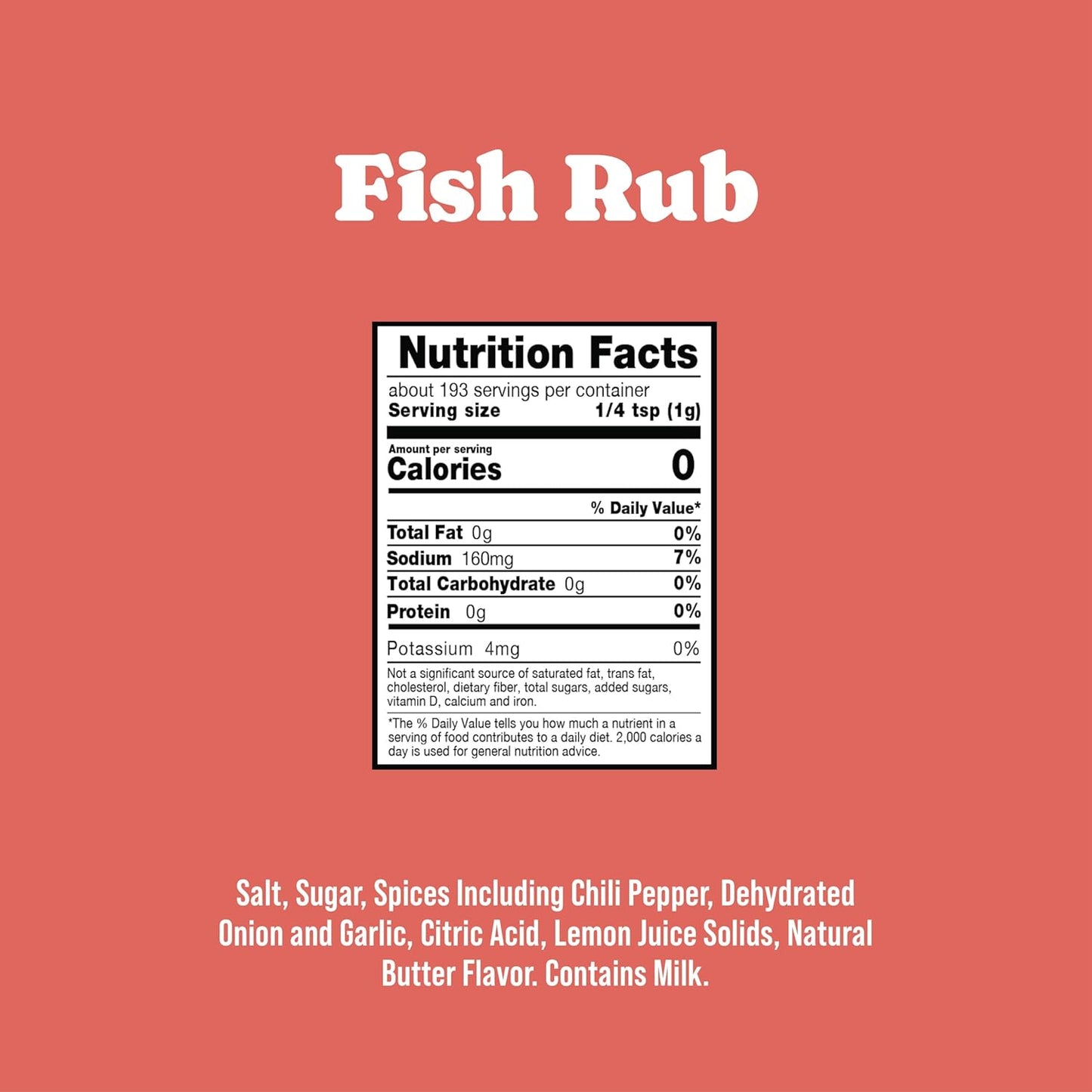 Rufus Teague Fish Rub, 2 Pack, Premium Barbecue Seasoning & Dry Rub for Smoking and Grilling, Award-Winning Flavor for Fish, Seafood & More, Gluten-Free, 6.8 oz