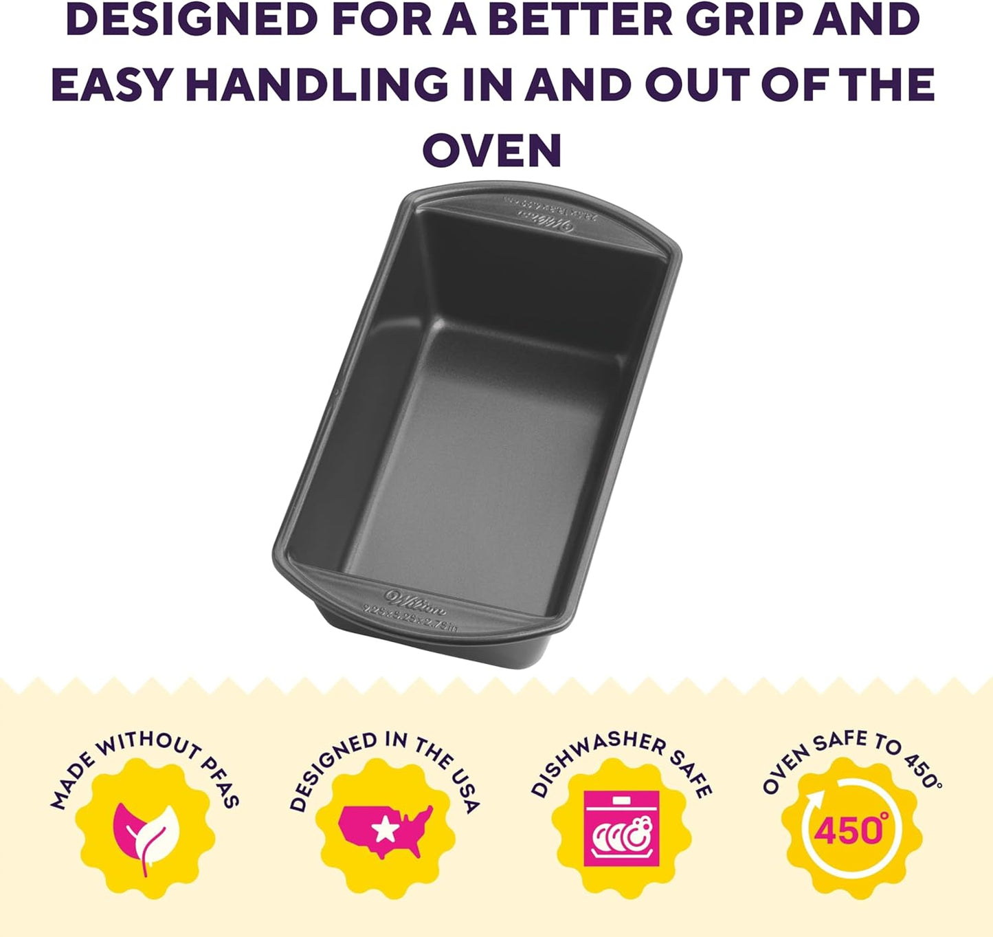 Wilton Gold Premium Non-Stick Warp-Resistant Bakeware, Made without PFAs, Large Loaf Pan, 9.25 x 5.25 in, Packaging May Vary