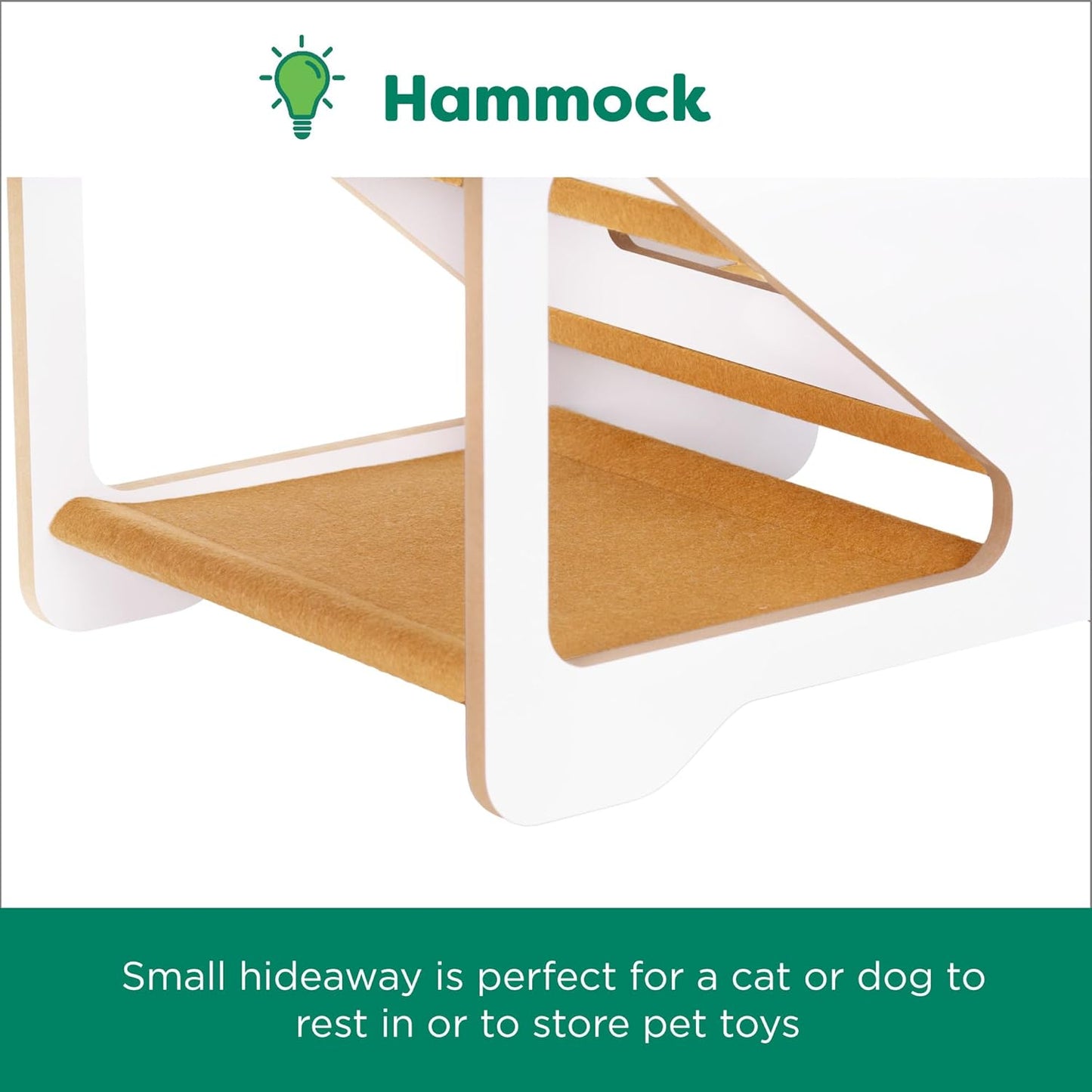 17-inch Three Step Pet Stairs - White/Tan