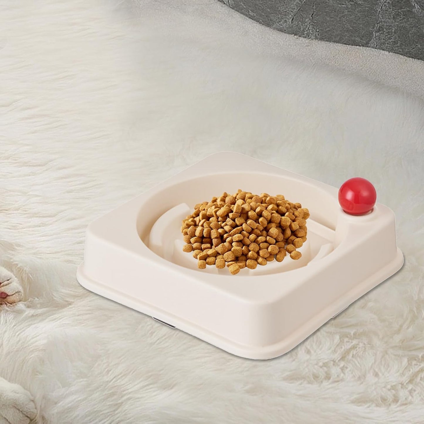 Slow Feed Cat Dish - Non-Slip Puzzle Bowl, Anti-Choking Design Ensuring Safe Meals, Practical Feeding Tool for Small Pets, Perfect for Mealtime, Healthy Eating, Training, and Controlled Eating