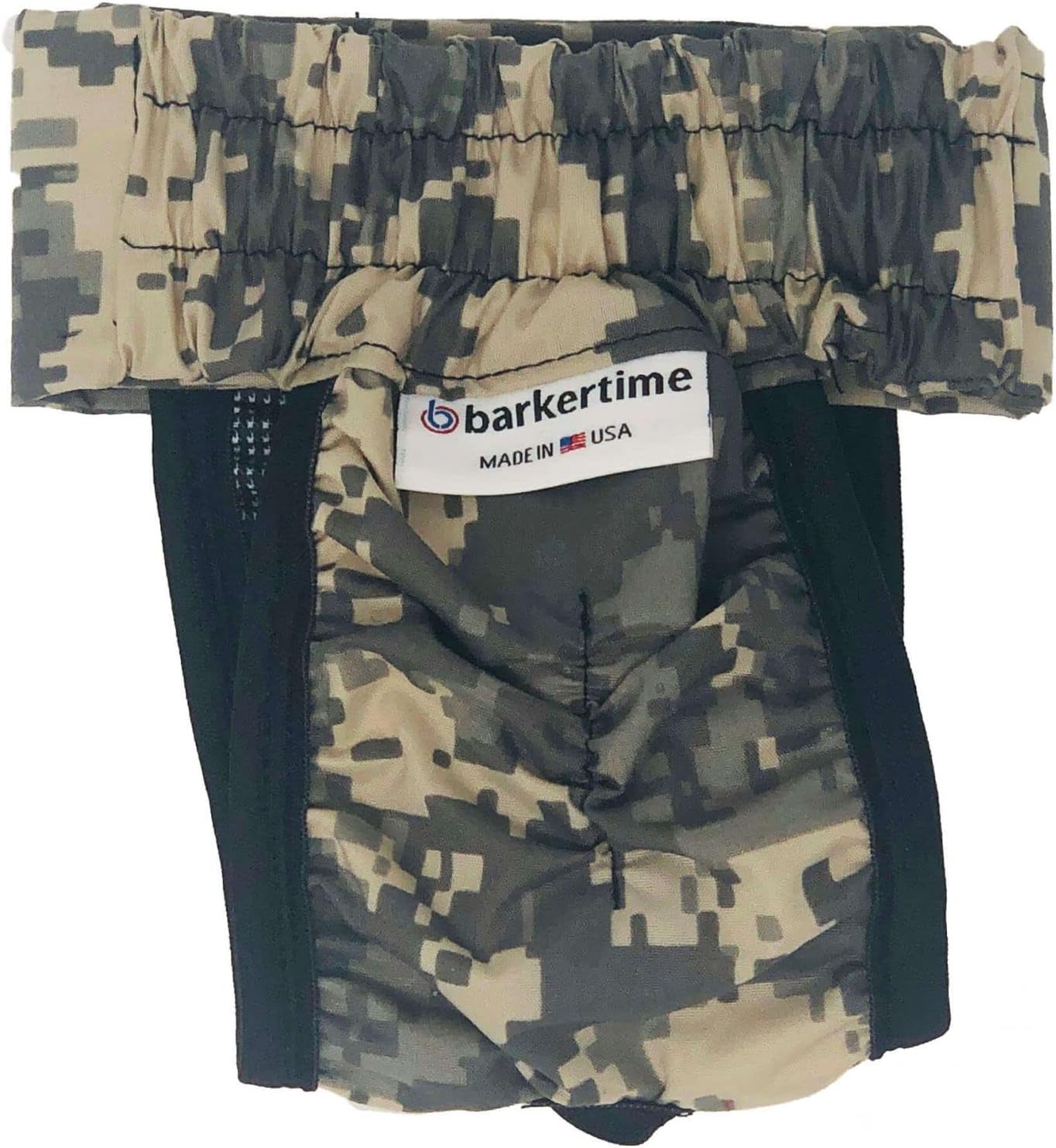 Dog Diaper Made in USA - Digital Camo Waterproof Washable Dog Diaper Pull-up, S for Incontinence, Housetraining and Female Dogs in Heat - Allows for Defecating Outside