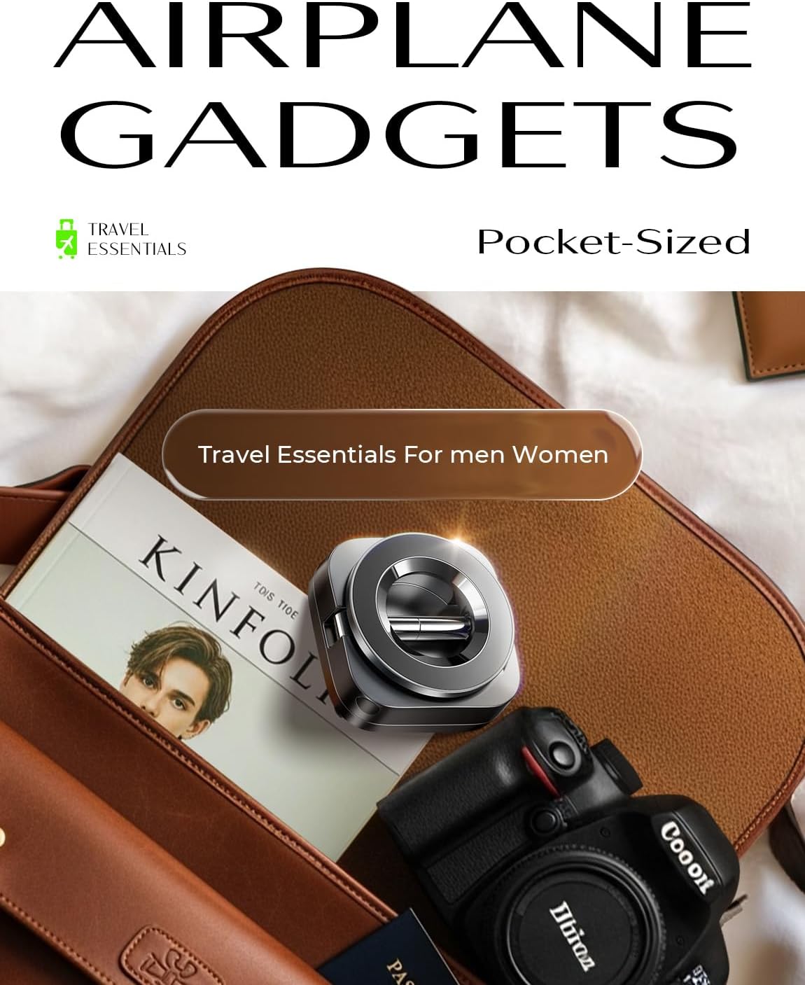 LISEN Airplane Travel Essentials for Women Men Phone Holder for Desk Cruise Essentials 2026 MagSafe Travel Size Accessories Airplane Gadgets Men Long Flight Spring Break Essentials Easter Gifts